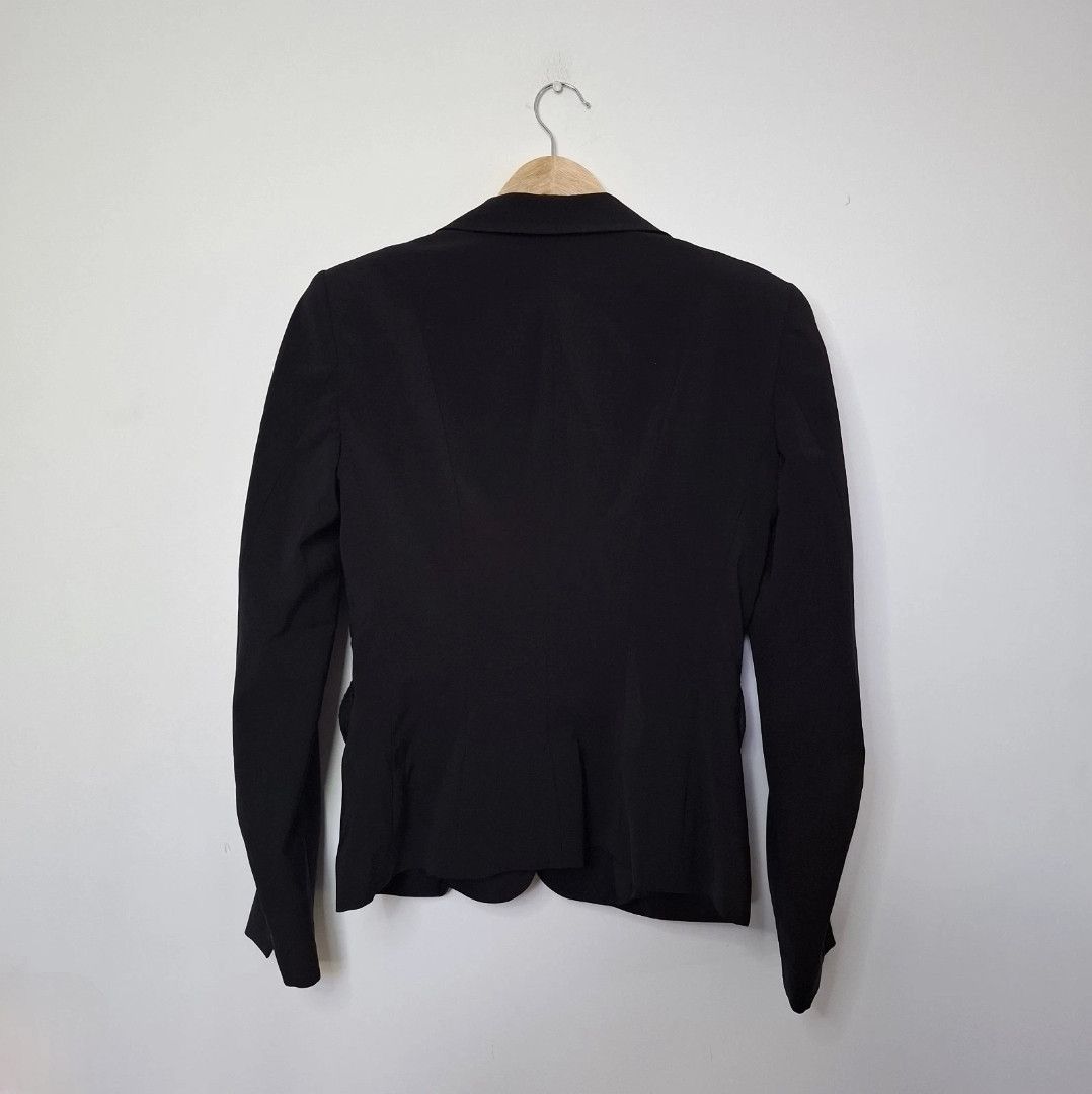 Tom Ford TOM FORD Black Long Sleeve Buttoned Polyester Blazer Jacket Size S / US 4 / IT 40 - 2 Thumbnail