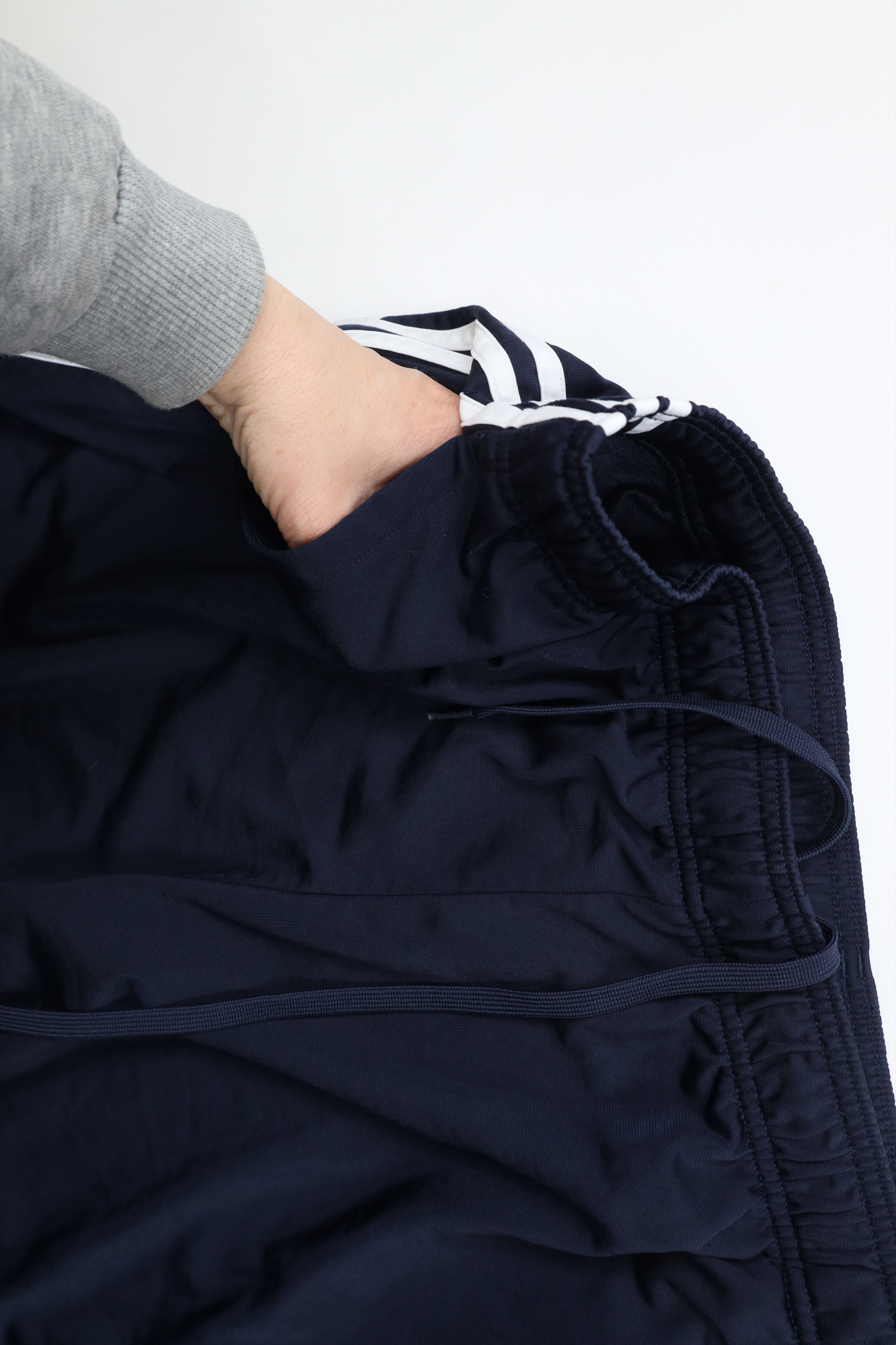 Adidas × Vintage Vintage Y2K Adidas Striped Wide Leg Sweatpants Pants Blue Size US 38 / EU 54 - 7 Thumbnail