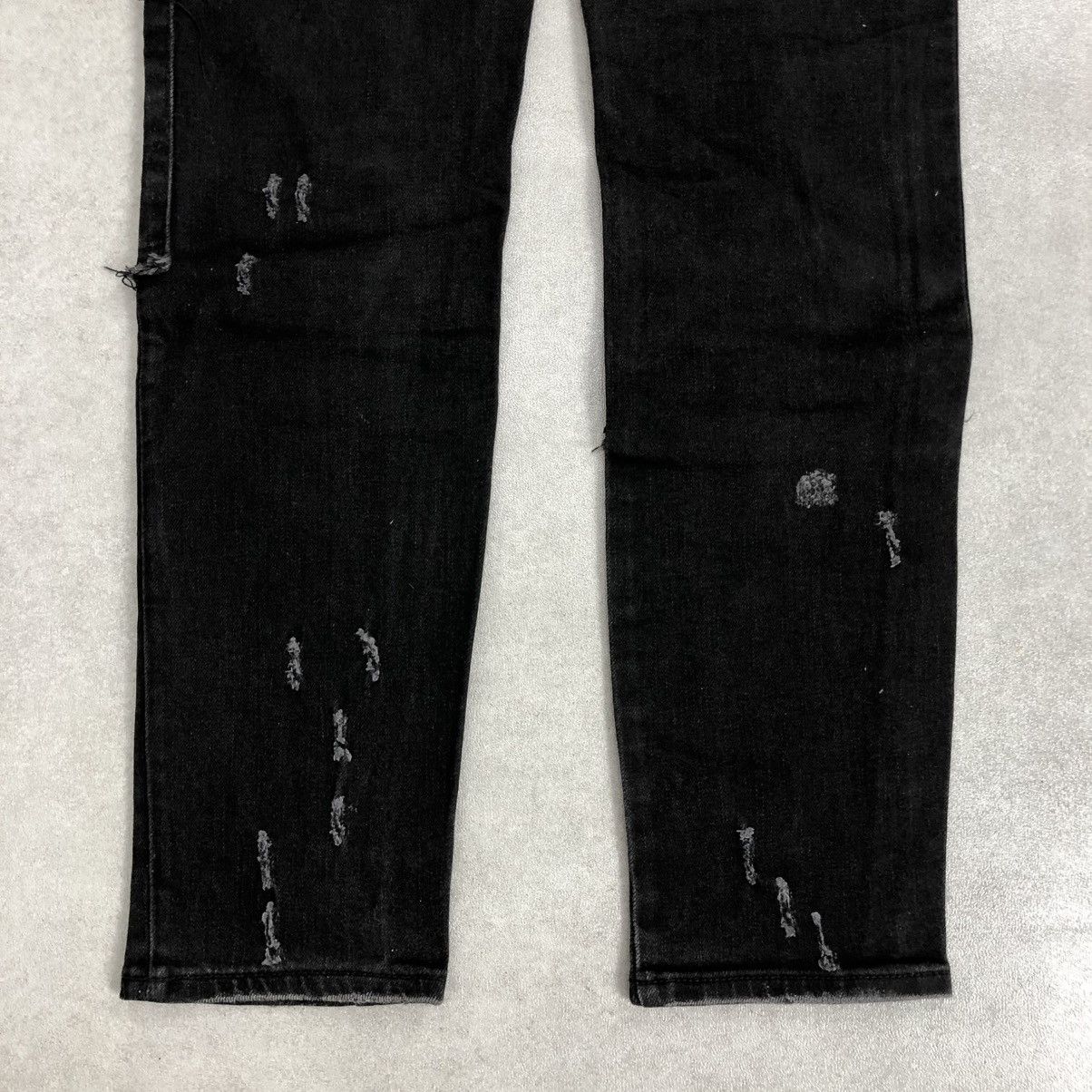 Dsquared2 × If Six Was Nine 🇮🇹Dsquared2 Distressed Button Fly Crazy Black Wash Jeans Y2K Size US 32 / EU 48 - 12 Thumbnail