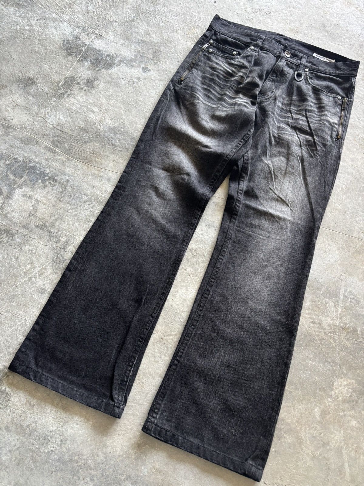 semanticdesign SICK FLARE SEMANTIC DESIGN WASHED FADE JAPANESE GRUNGE PUNK Size US 30 / EU 46 - 15 Thumbnail