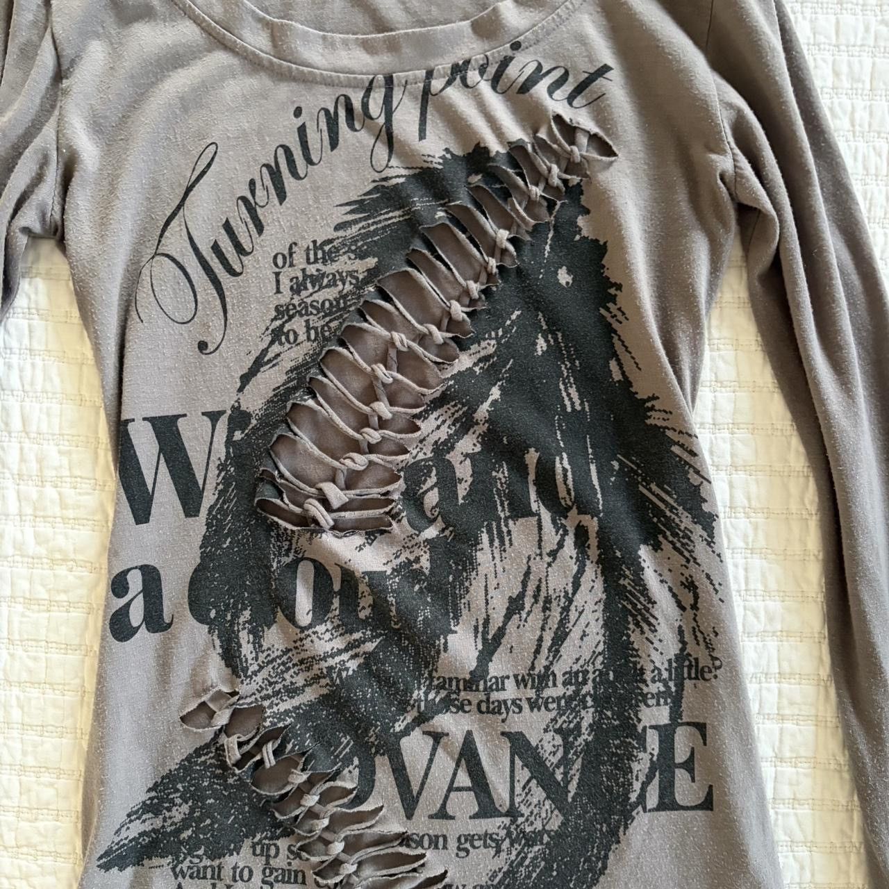 Japanese Brand Distressed Japanese Bone Graphic Long Sleeve Size S / US 4 / IT 40 - 4 Thumbnail