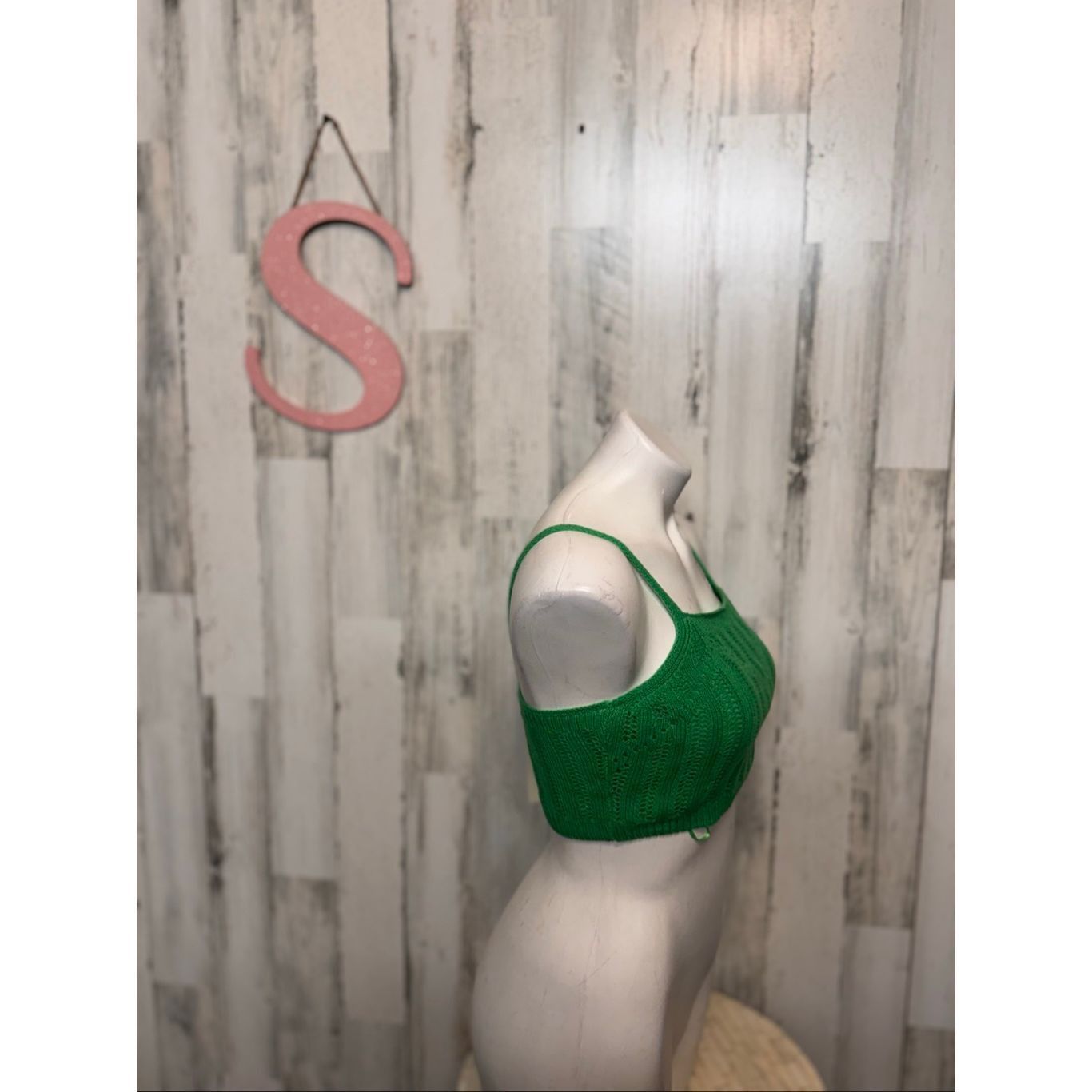 Freeman Fredman 1996 Green Knit Crop Top & Midi Skirt Set Size Small nwt Size 26" / US 2 / IT 38 - 6 Thumbnail