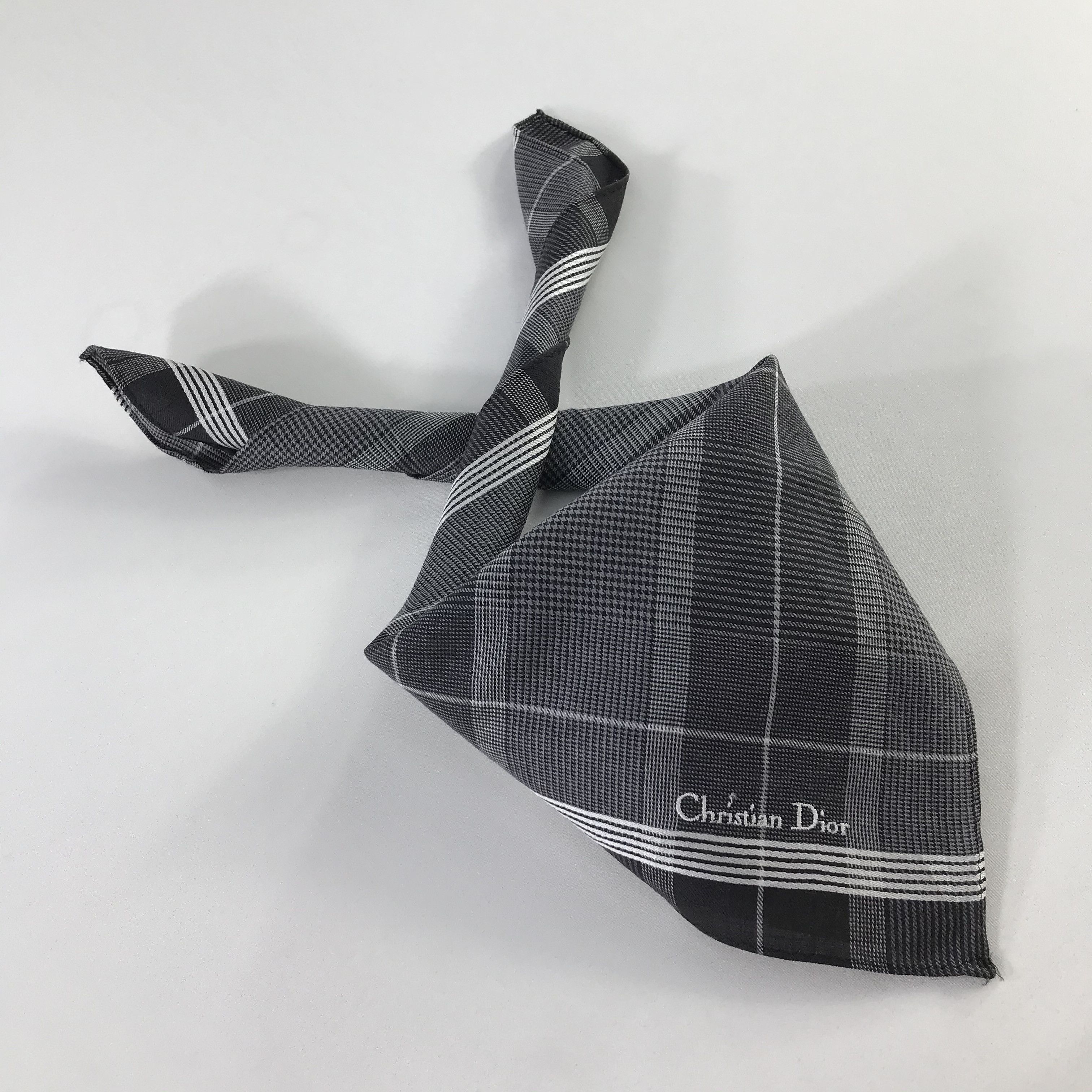 Christian Dior Monsieur × Vintage Christian Dior Bandana / Handkerchief / Neckerchief - S828 Size ONE SIZE - 4 Thumbnail