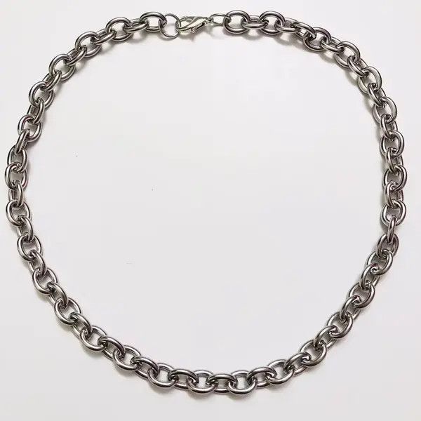 Other Plain No Charm Stainless Steel Chain Necklace Size ONE SIZE - 2 Thumbnail