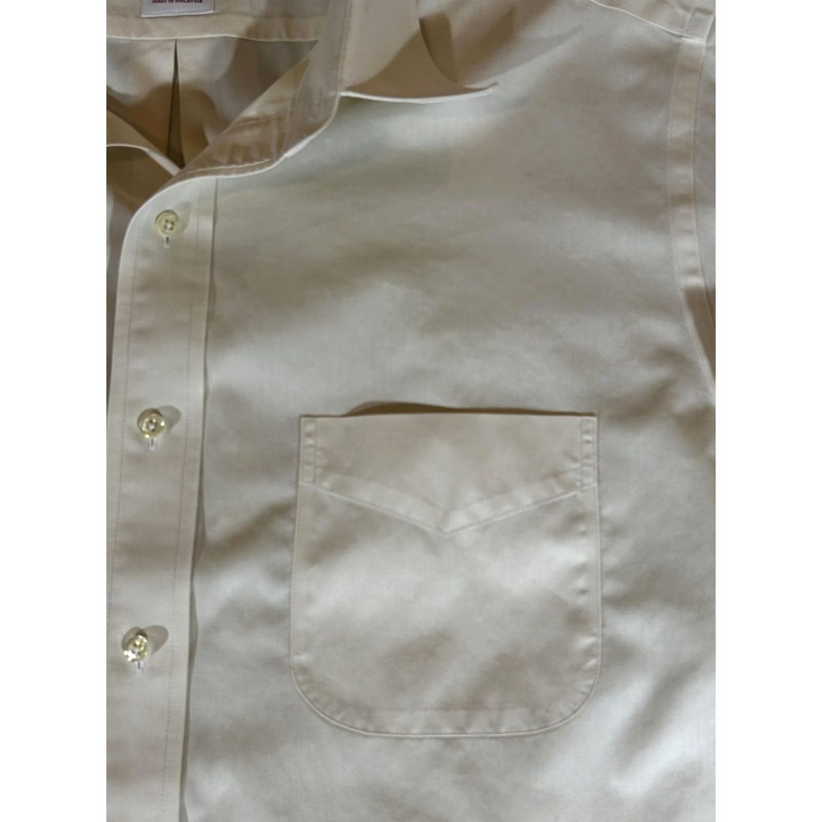 Brooks Brothers Brooks Brothers Shirt Mens Large Yellow 16.5 Long Sleeve Button Dress Cotton Size 46R - 2 Thumbnail