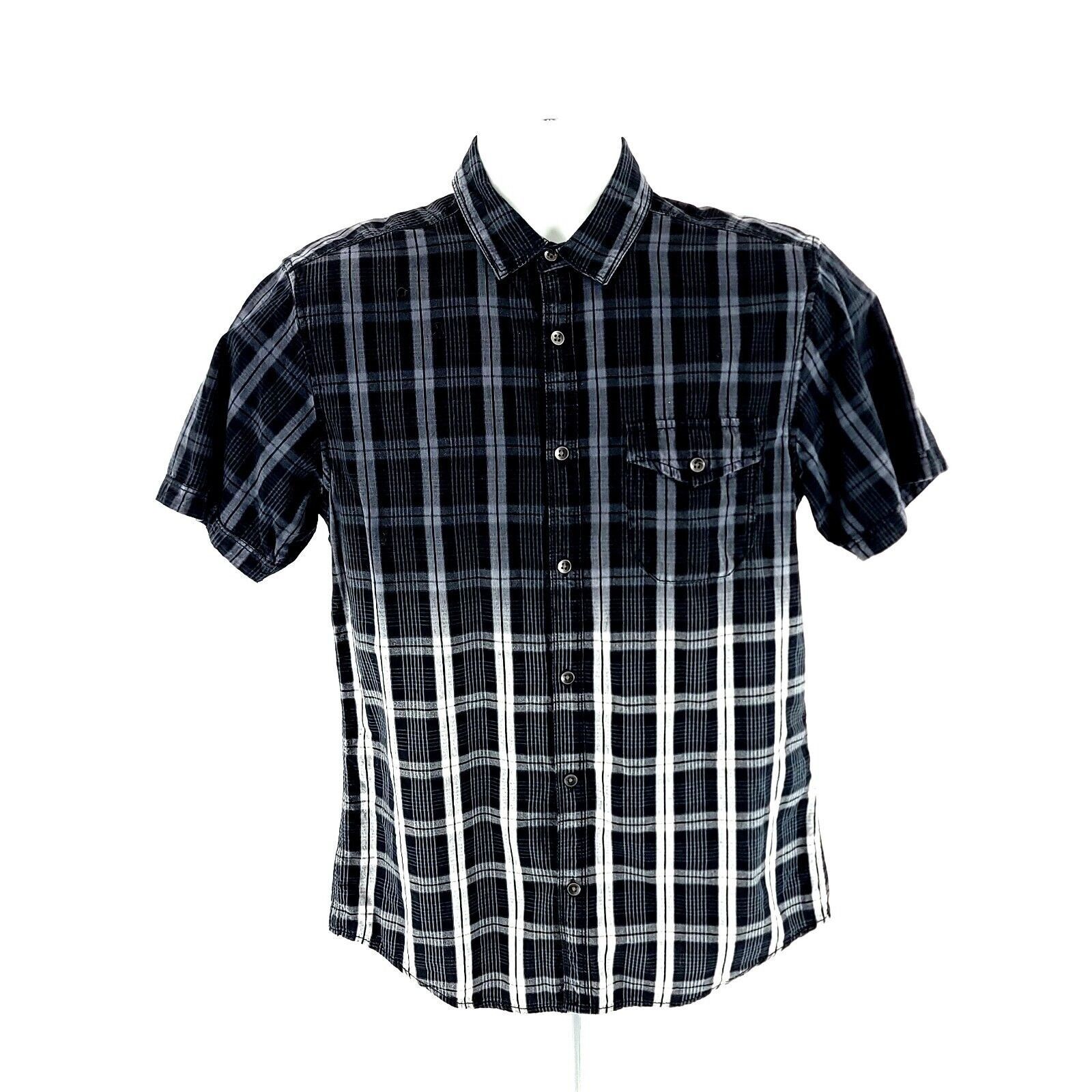 I.N.C INC International Concepts Black Gray Gradient Plaid Small C Size US S / EU 44-46 / 1 - 3 Thumbnail