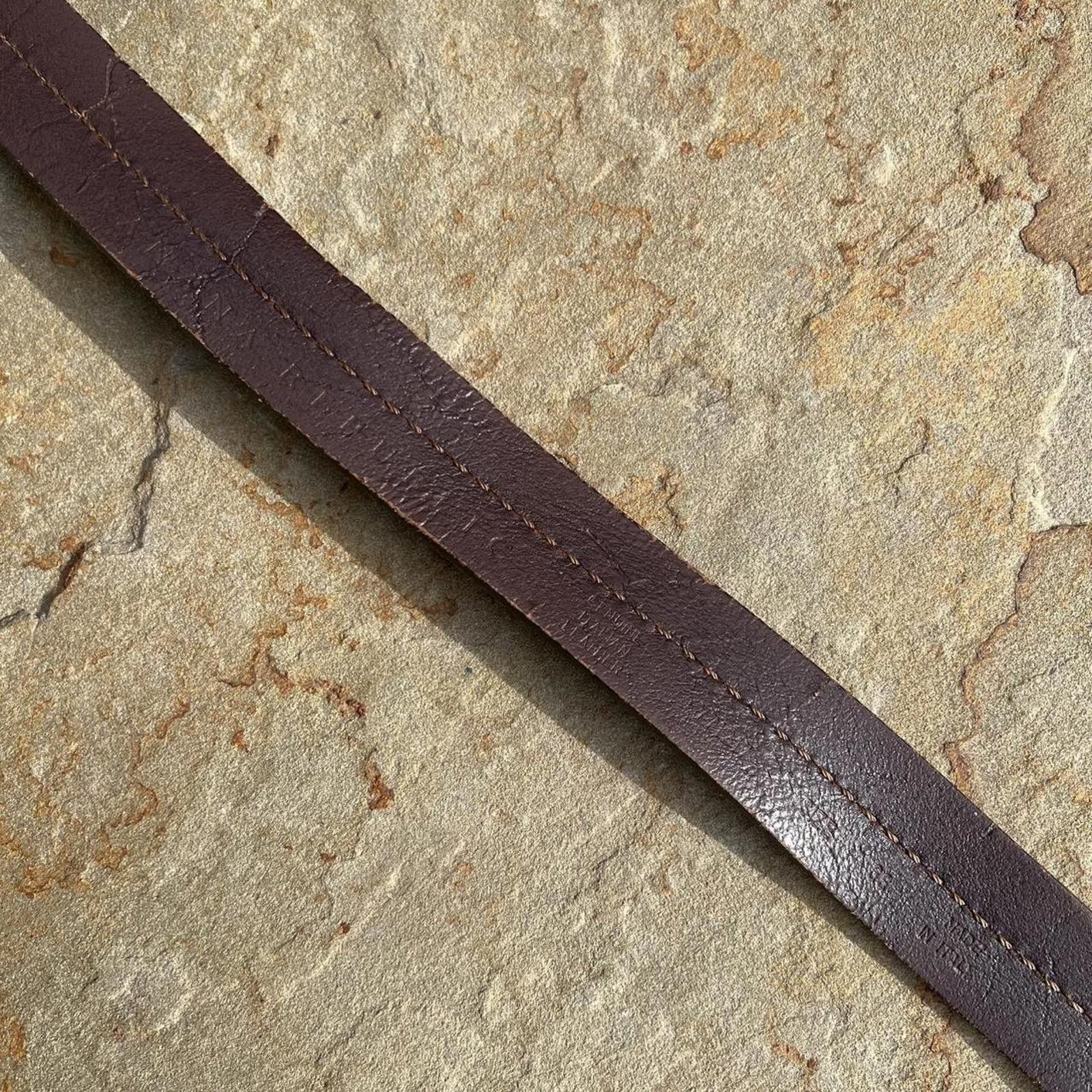 Banana Republic Y2K 2010 Dark Brown Italian Leather Belt Made in Italy Size ONE SIZE - 7 Thumbnail
