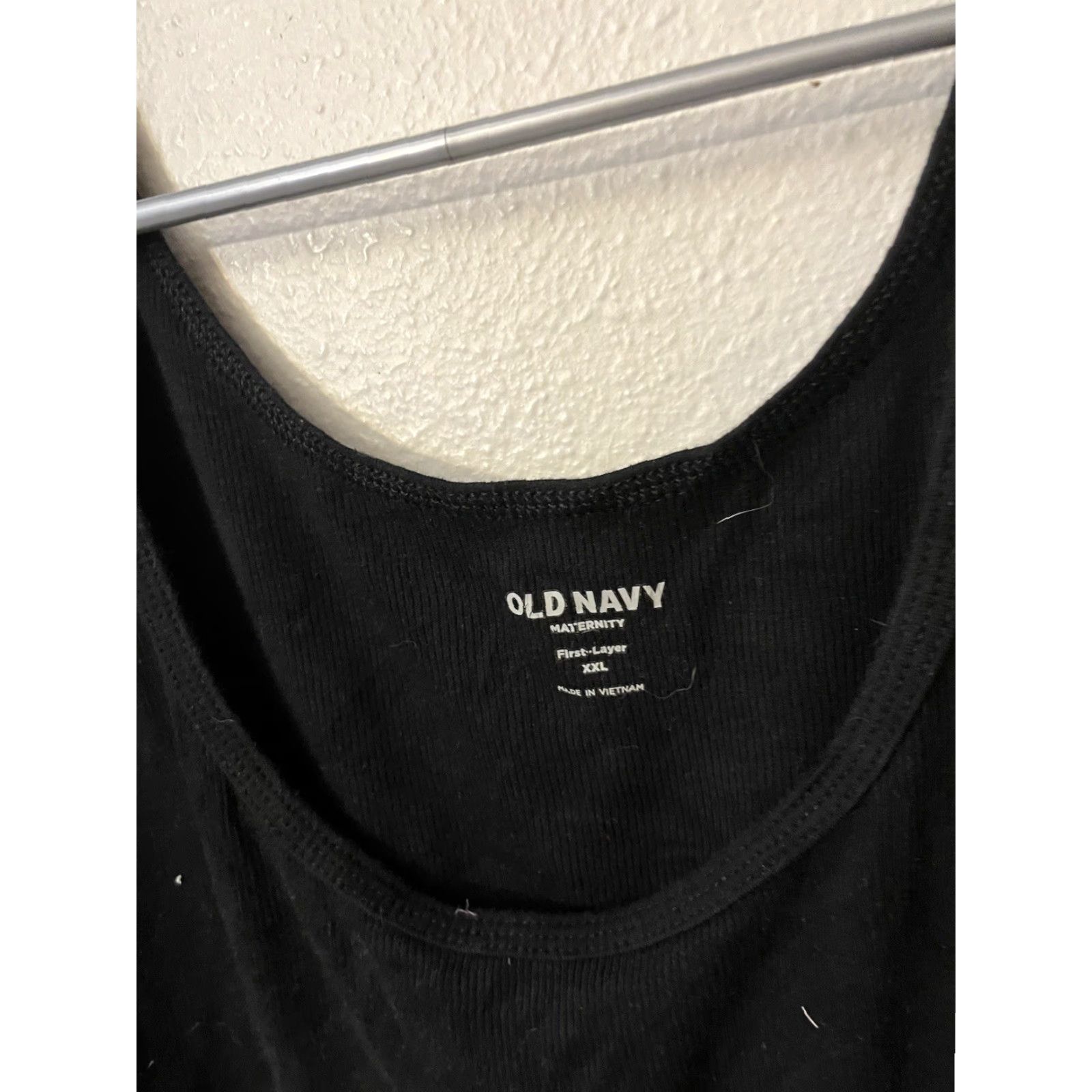 Old Navy Old Navy Maternity Womens Black XXL First Layer Scoop-Neck Ribbed Tank Top Shirt Size XXL / US 16-18 / IT 52-54 - 2 Thumbnail
