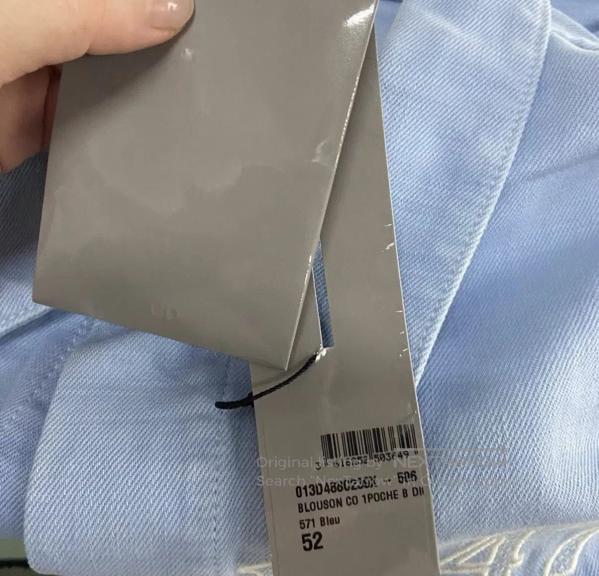 Dior Blue Long-Sleeve Button-Up Shirt. Size US L / EU 52-54 / 3 - 5 Thumbnail