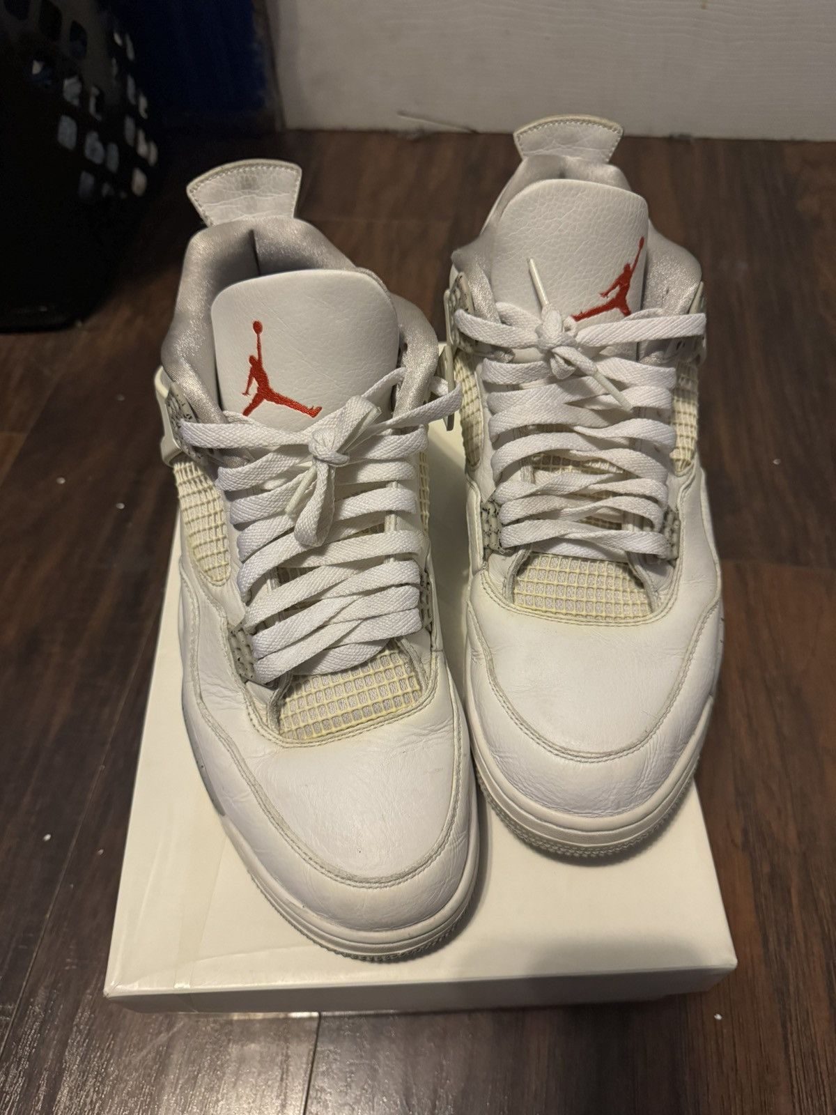 Jordan Brand × Nike Air Jordan 4 Retro White Oreo Size US 12 / EU 45 - 1 Thumbnail