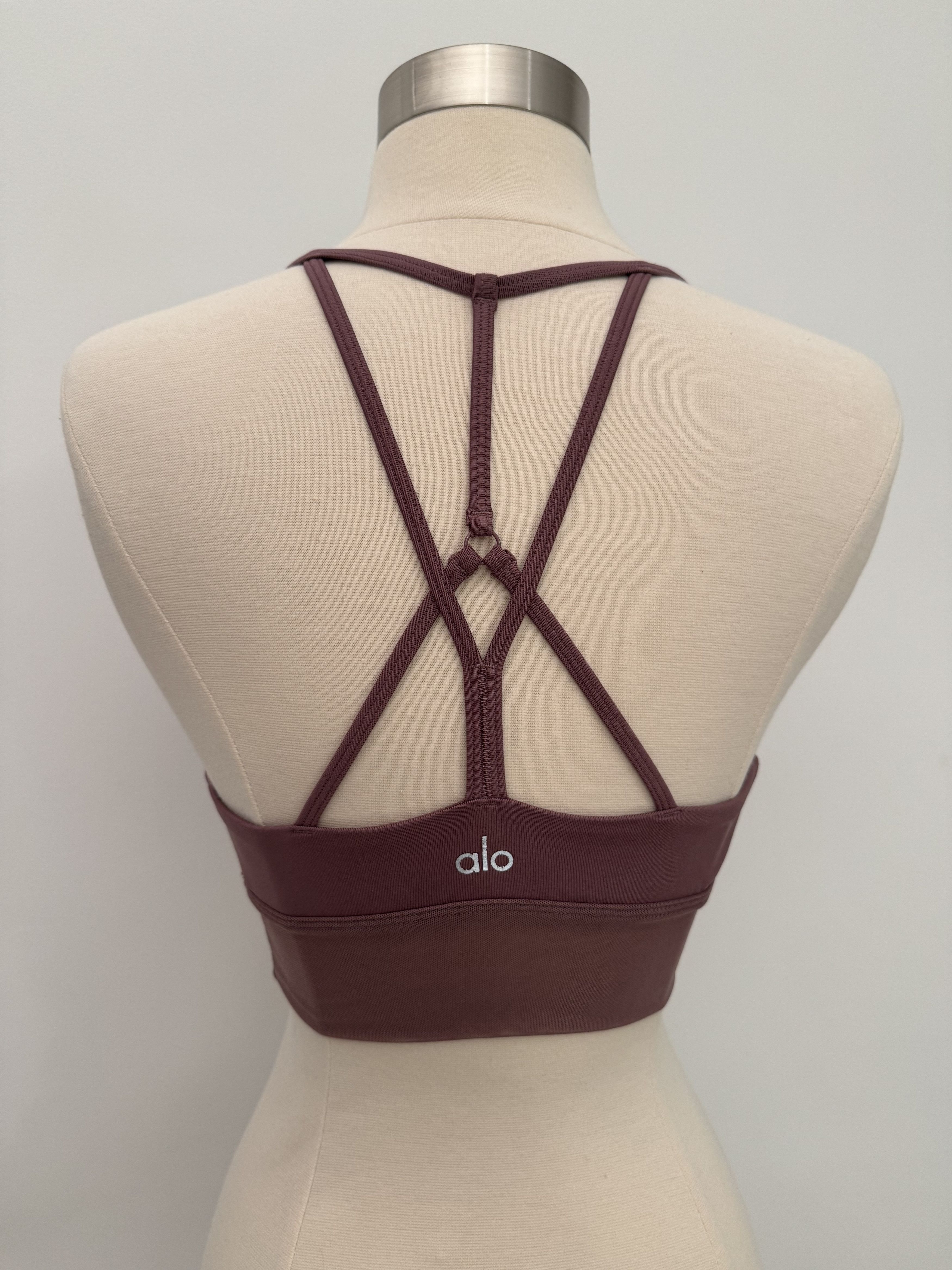 Alo Yoga Alo Yoga Lavish Bra - Rosewood, Small Size ONE SIZE - 4 Thumbnail