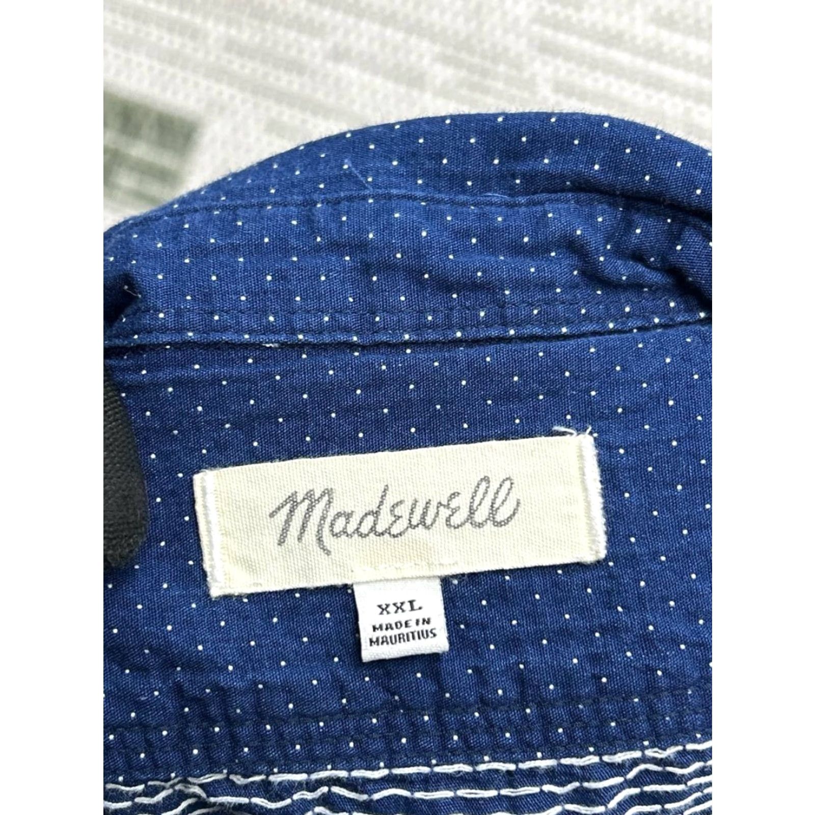 Madewell Madewell Shirt Mens 2XL Blue Cotton Button-Up Shirt Button-Down Casual Mens Size US XXL / EU 58 / 5 - 3 Thumbnail