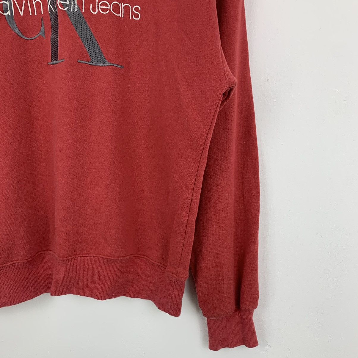 Calvin Klein × Vintage Vintage 90’s Calvin Klein Big Logo Sweatshirts Size US L / EU 52-54 / 3 - 3 Thumbnail