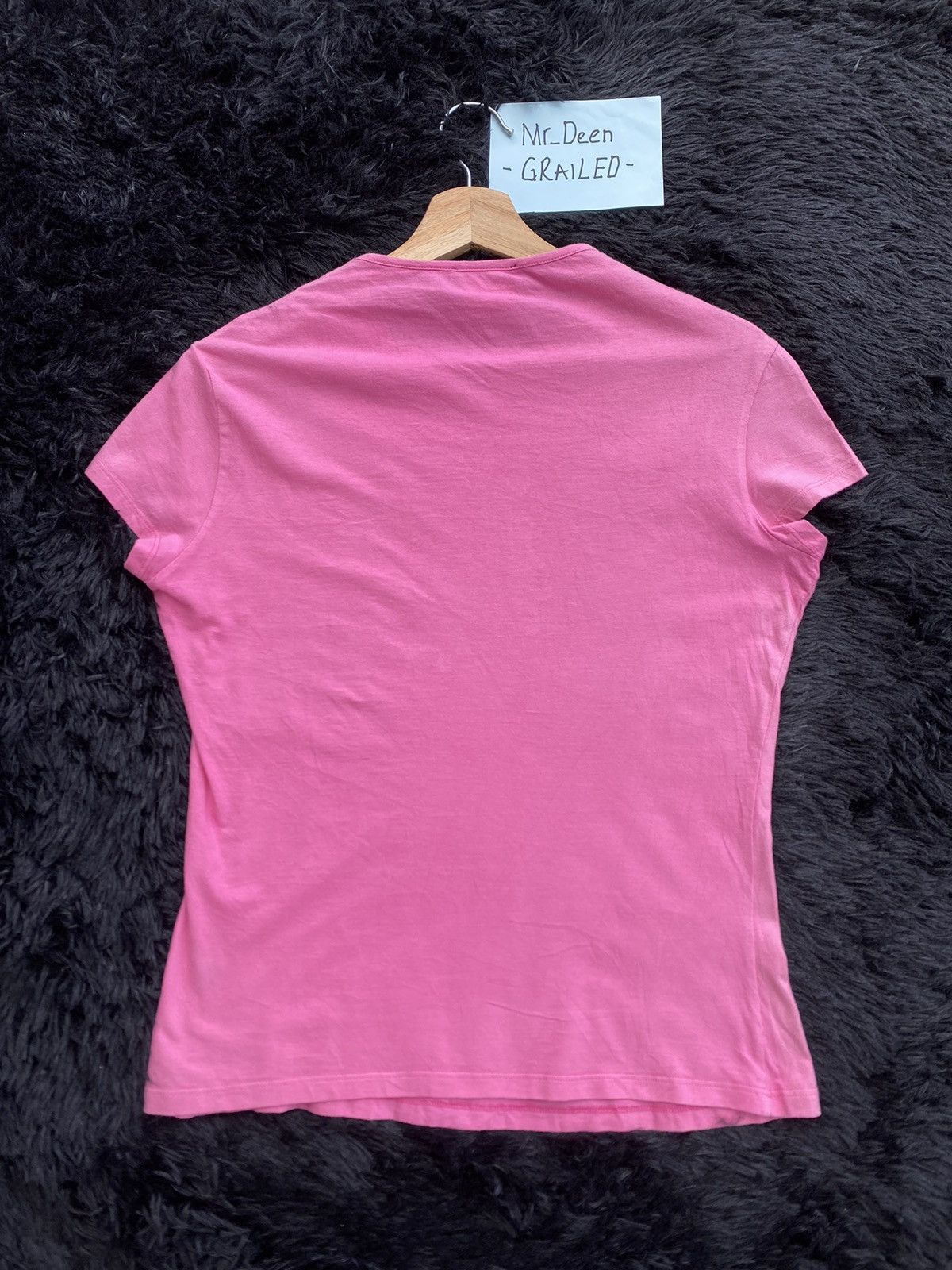 Versace Rare Vintage VERSACE Swarovski Pink Tshirt Size S / US 4 / IT 40 - 14 Thumbnail