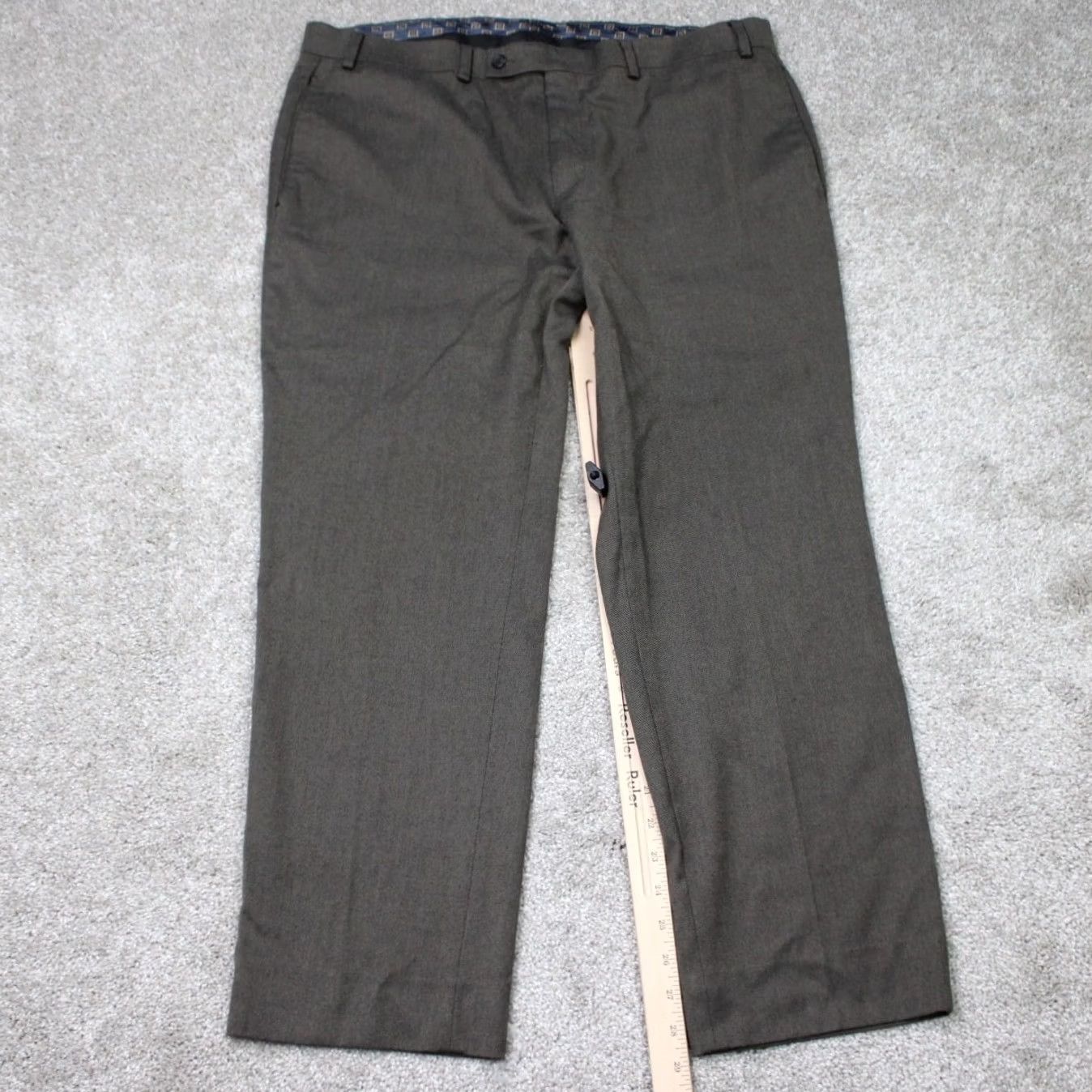 Ralph Lauren LAUREN Ralph Lauren Pants Mens 36x29 Brown Flat Front Polyester/Rayon Stretch Dress Pants Regular Straight Front 90s Theme Mens Size US 36 / EU 52 - 3 Thumbnail