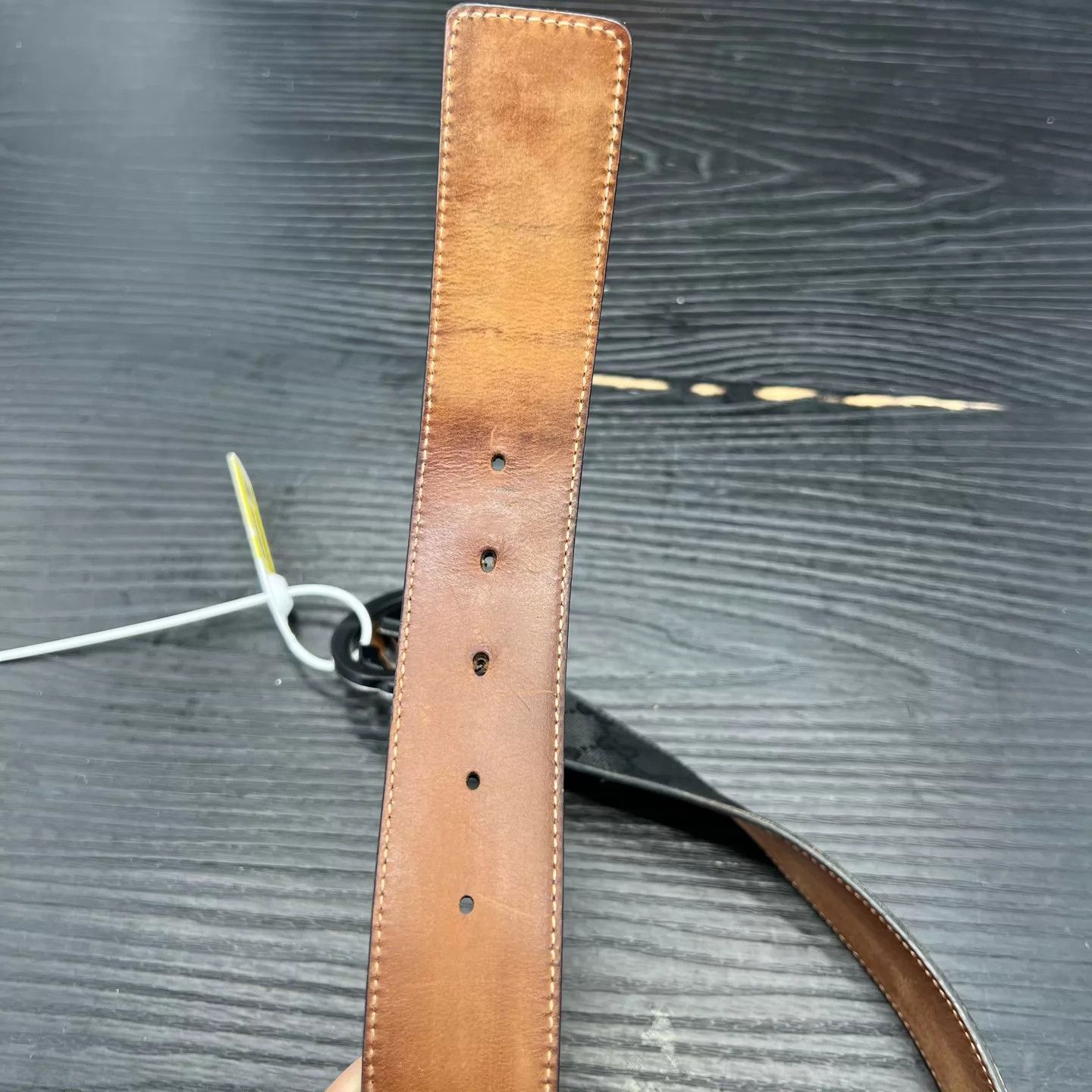 Gucci GUCCI Black Full Print Belt 85/34 Size ONE SIZE - 5 Thumbnail