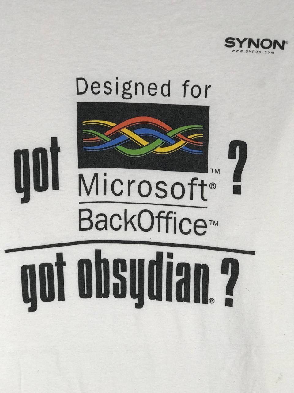 Microsoft × Vintage Vintage microsoft backoffice synon got obsydian Size US XL / EU 56 / 4 - 4 Thumbnail