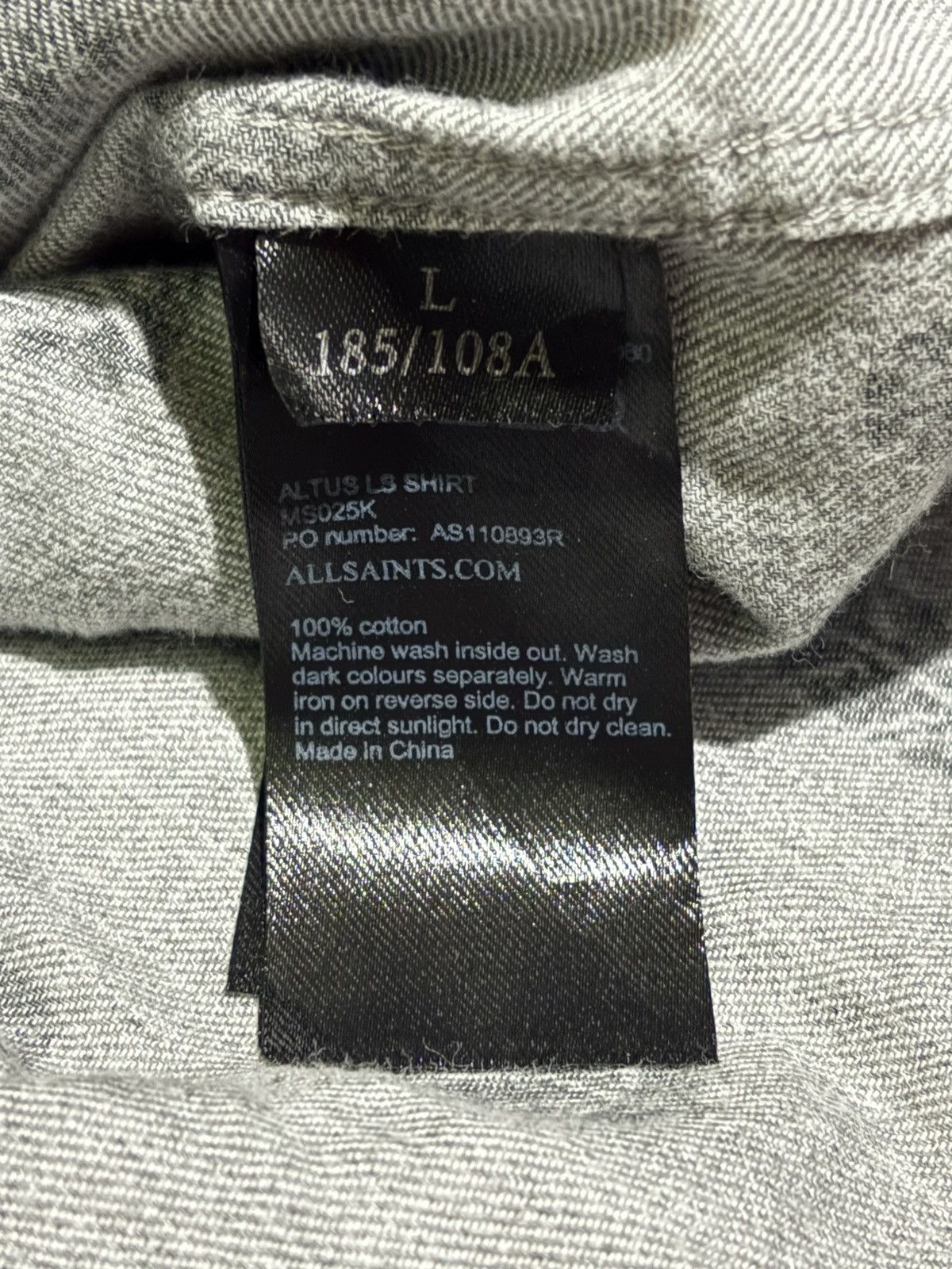 Allsaints Allsaints flannel shirt Size US L / EU 52-54 / 3 - 6 Thumbnail