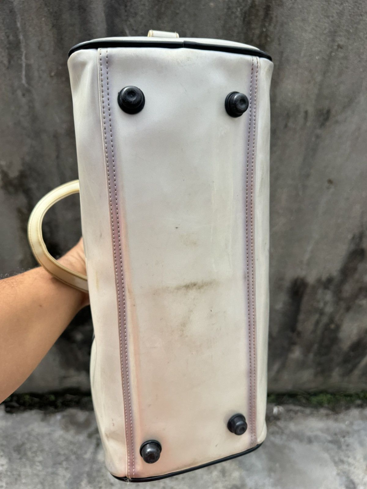 Vintage × Von Dutch 2000s Y2K VON DUTCH Bowling Hand Bag White Size ONE SIZE - 12 Thumbnail