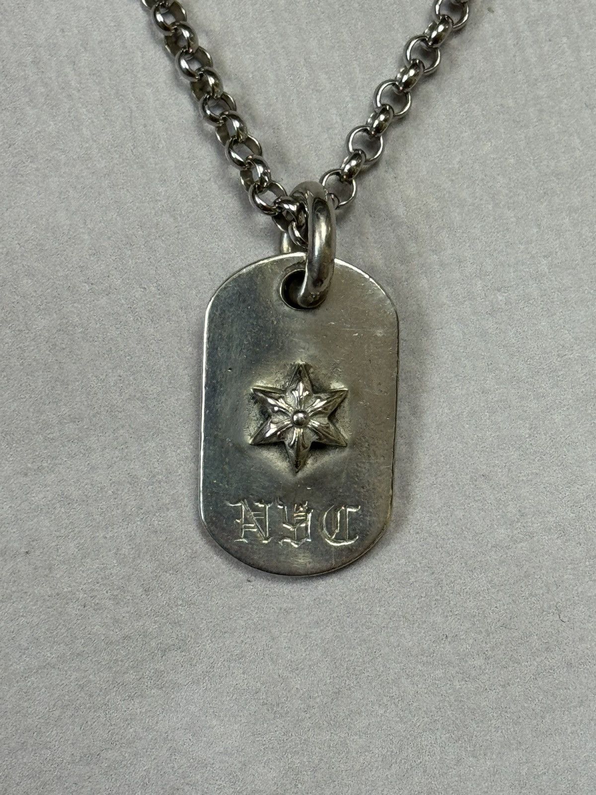 Chrome Hearts Chrome Hearts Raised Star NYC Tag Pendant(SLV/OS) Size ONE SIZE - 7 Thumbnail
