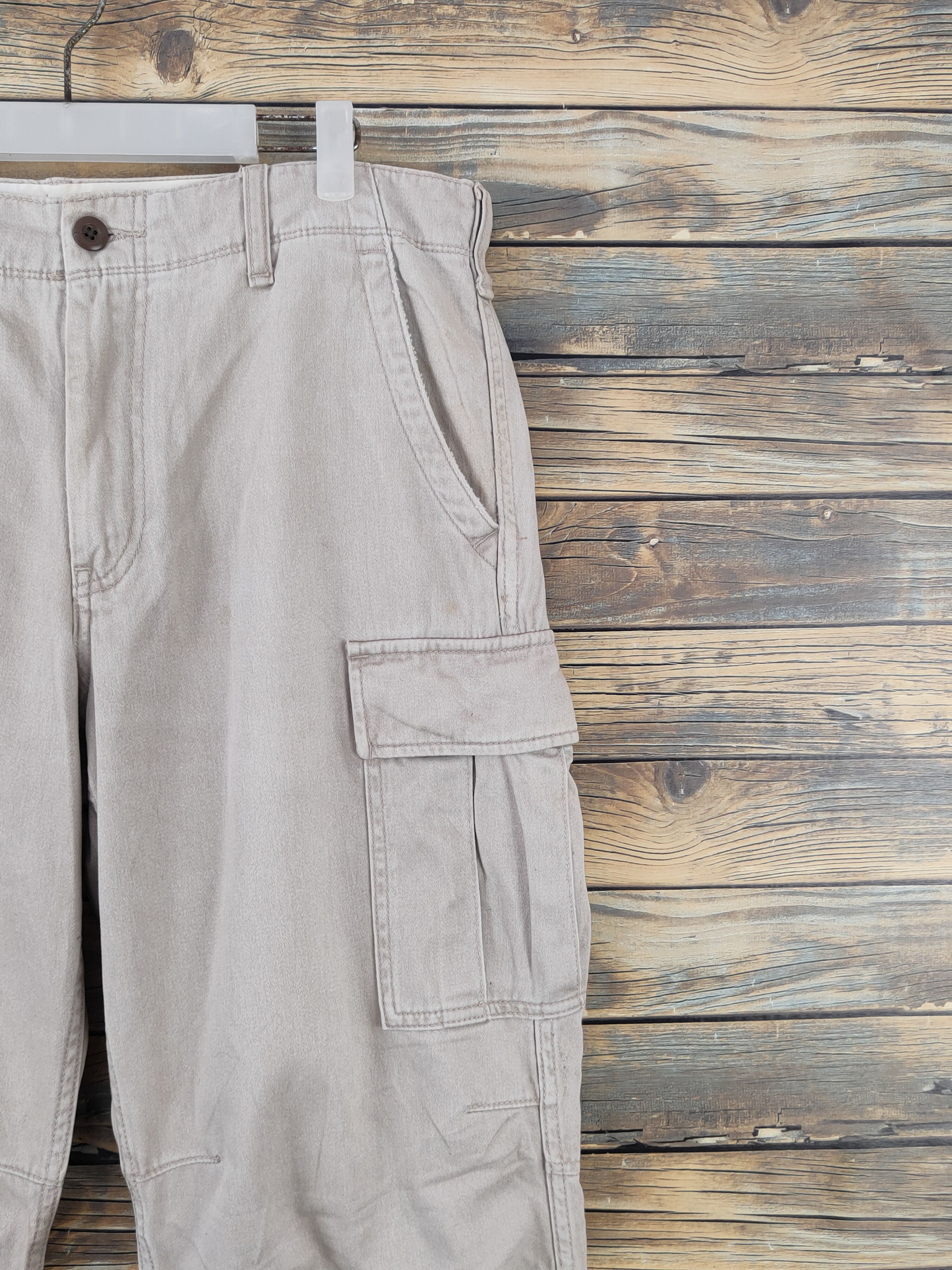 Japanese Brand Uniqlo Beige Multipocket Tactical Cargo Pants #W1584 Size US 36 / EU 52 - 5 Thumbnail