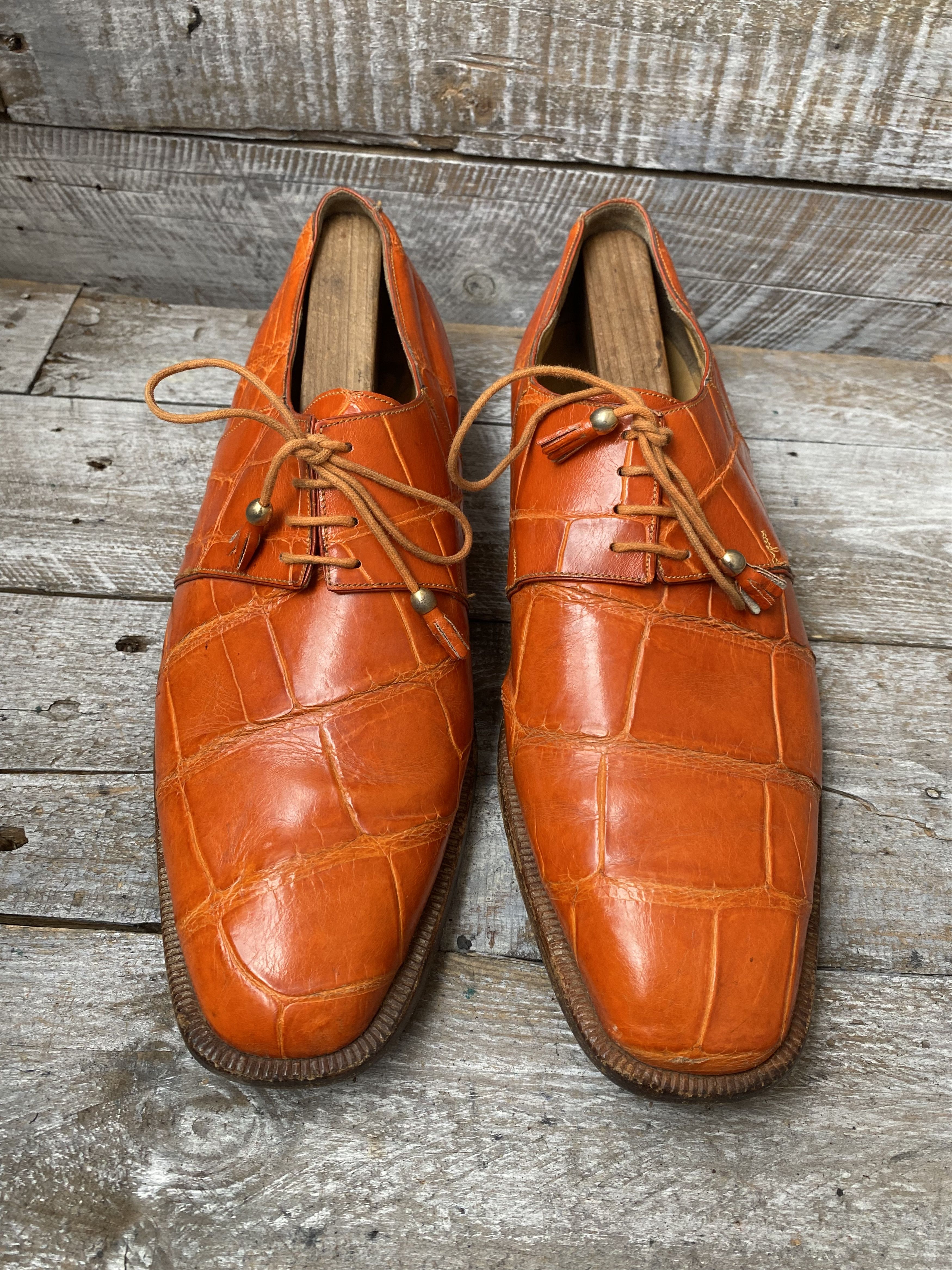 Mauri Mauri oxford exotic crocodile leather sz 11.5 Size US 11.5 / EU 44-45 - 2 Thumbnail