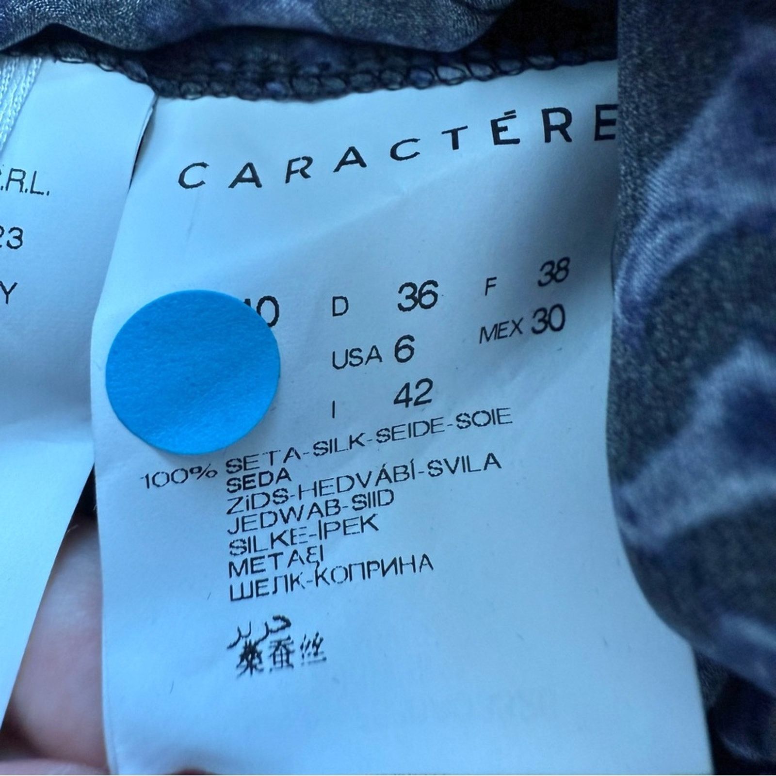 Other NWT!! CARACTERE women animal print silk dress size M 516$ Size M / US 6-8 / IT 42-44 - 12 Thumbnail