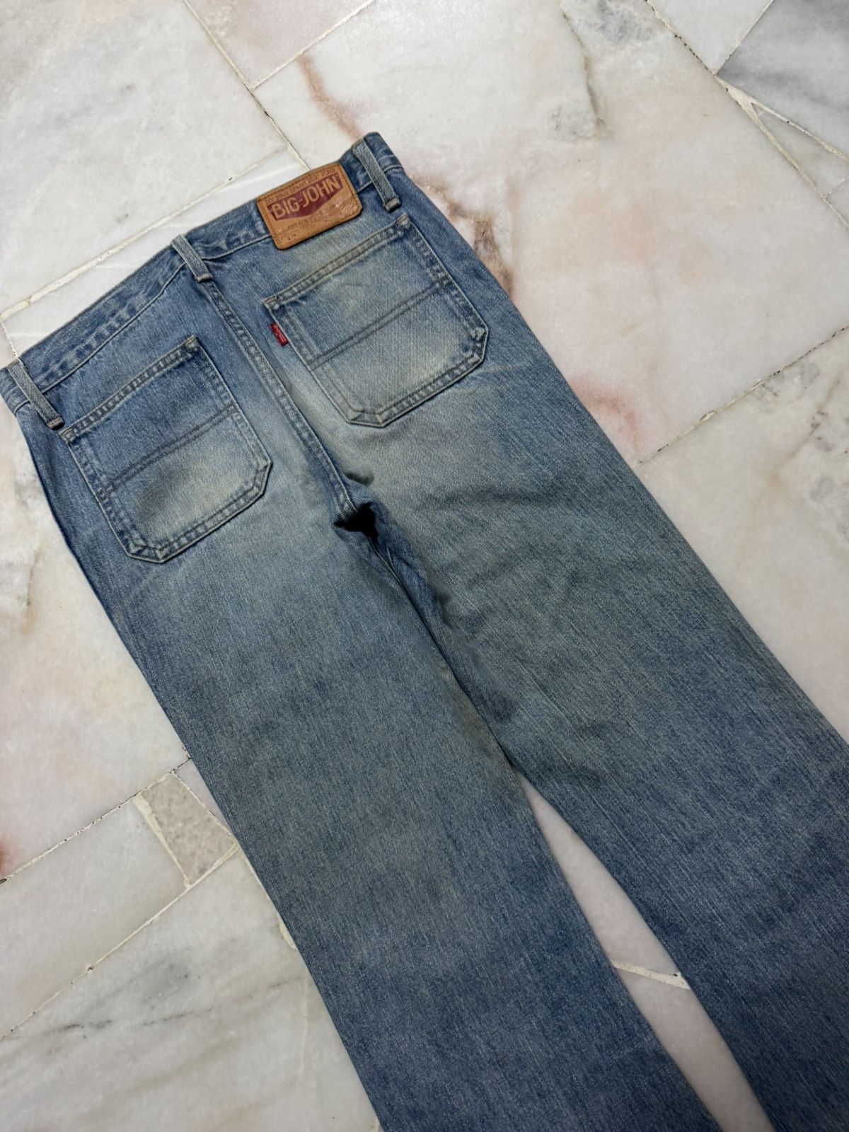 Big John 💥80s-90s Bell Bottom💥Big Big john Rusty Mudwadh Bootcut Jean Size US 29 - 17 Thumbnail