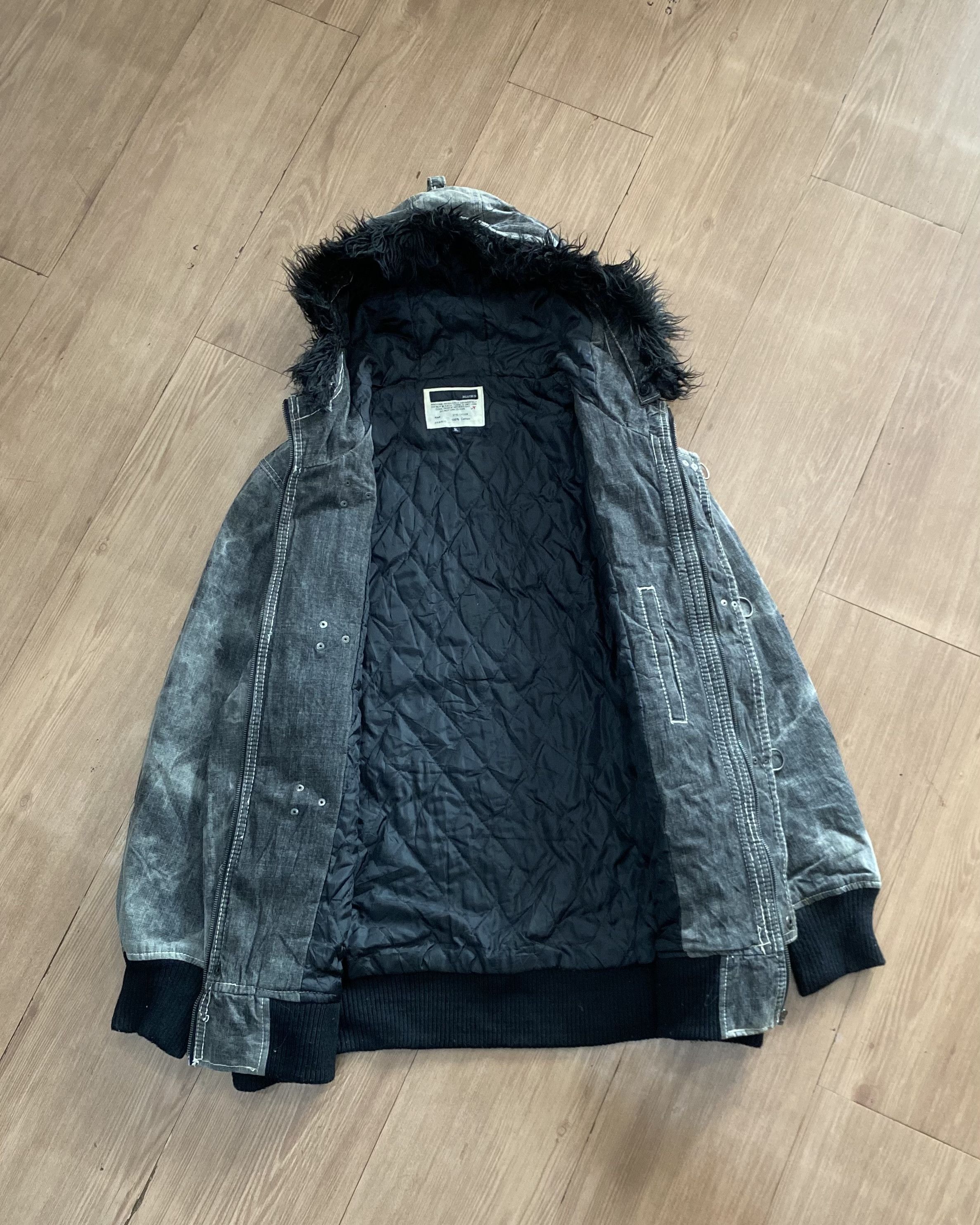 If Six Was Nine 2000s Blue s Washed Fur - Vkei Gothic Vibes Size US XL / EU 56 / 4 - 5 Thumbnail