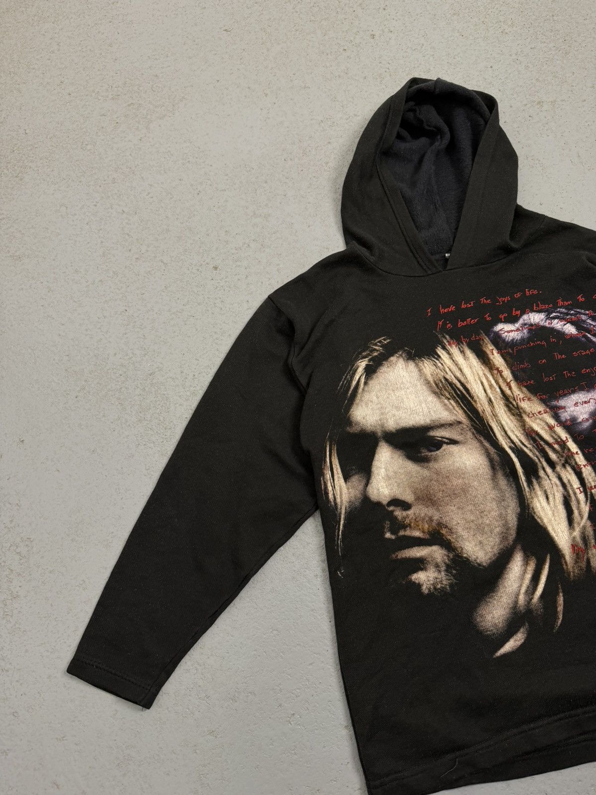 Band Tees Vintage 1994 Kurt Cobain Empire Overprinted Hoodie Size US M / EU 48-50 / 2 - 6 Thumbnail