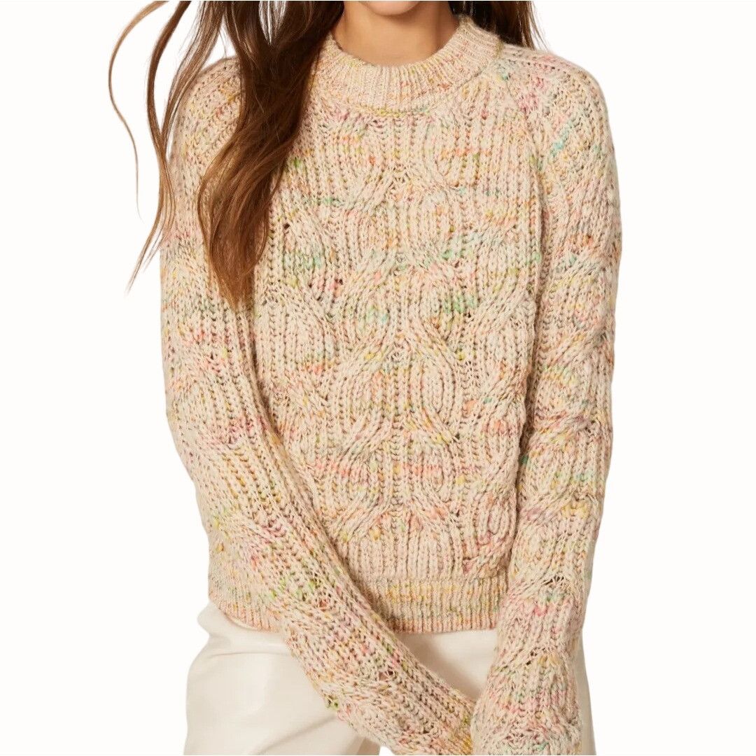 Scotch & Soda Scotch & Soda Multicolor Melange Cable Knit Sweater Small Size S / US 4 / IT 40 - 1 Thumbnail