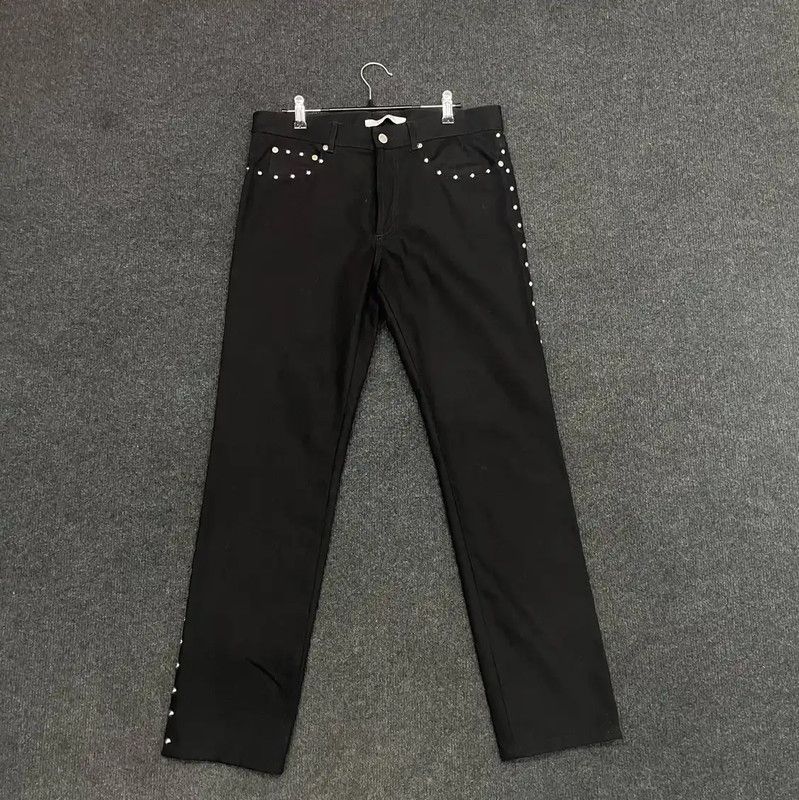 Givenchy Givenchy Black Cotton Logo Casual Pants 0089 Size US 32 / EU 48 - 1 Thumbnail