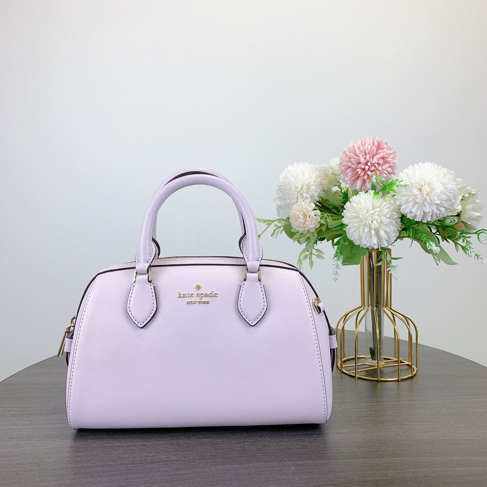 Kate Spade Kate Spade KF493 Madison Leather Duffle Crossbody Lavender Size ONE SIZE - 2 Thumbnail