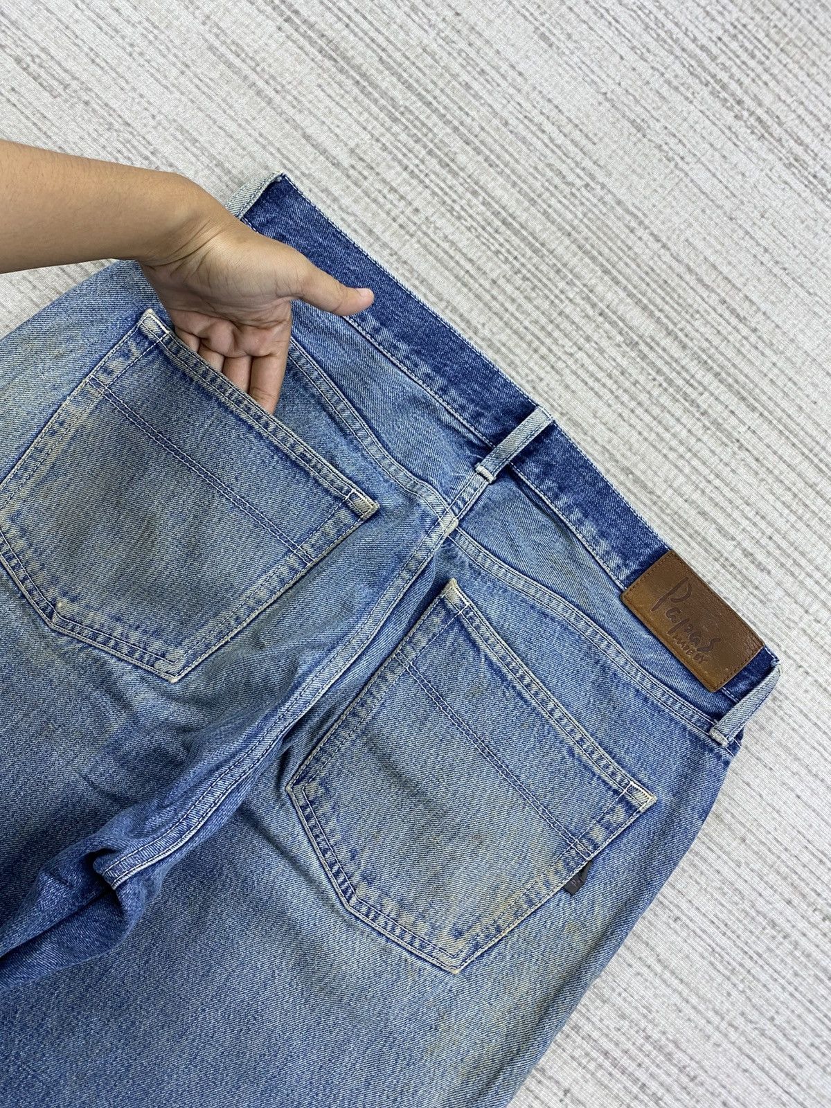 Vintage Vintage Papas Blue Denim Pants Size US 33 - 12 Thumbnail