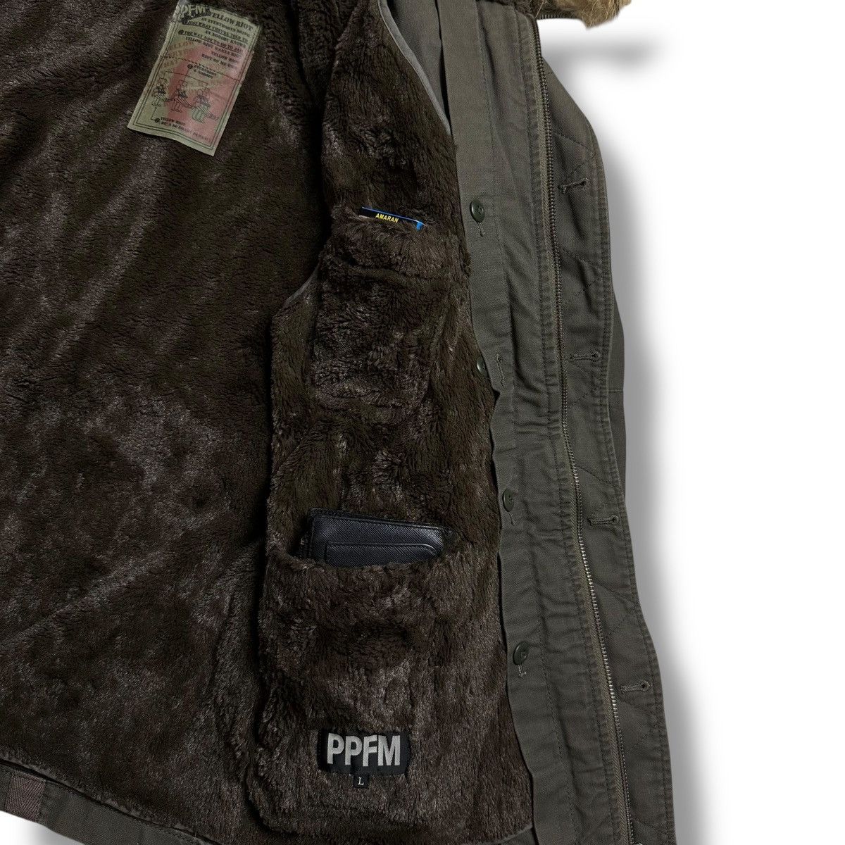 PPFM PPFM IfSixWasNine LGB Gorpcore Tactical Military Fur Jacket Size US L / EU 52-54 / 3 - 18 Thumbnail