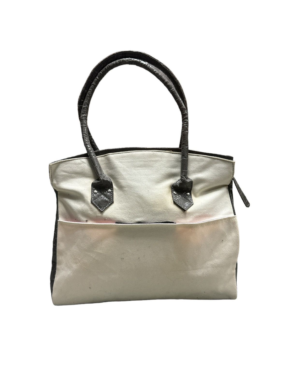 Japanese Brand ALGONQUINS HANDMADE BIRKIN STYLE HANDBAG Size ONE SIZE - 3 Thumbnail