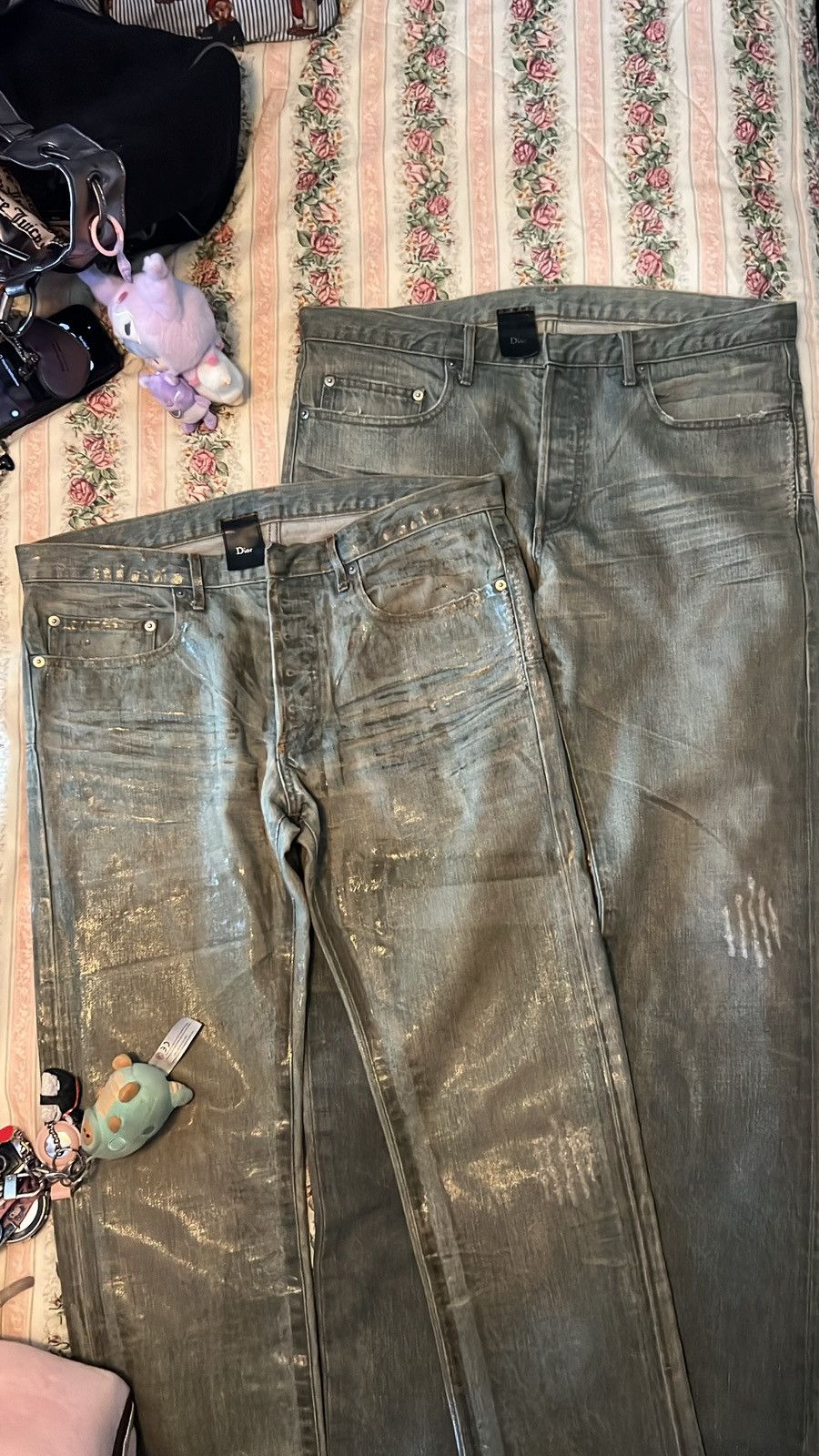 Hedi Slimane Dior x hedi silmane bleu claire Size US 33 - 10 Thumbnail