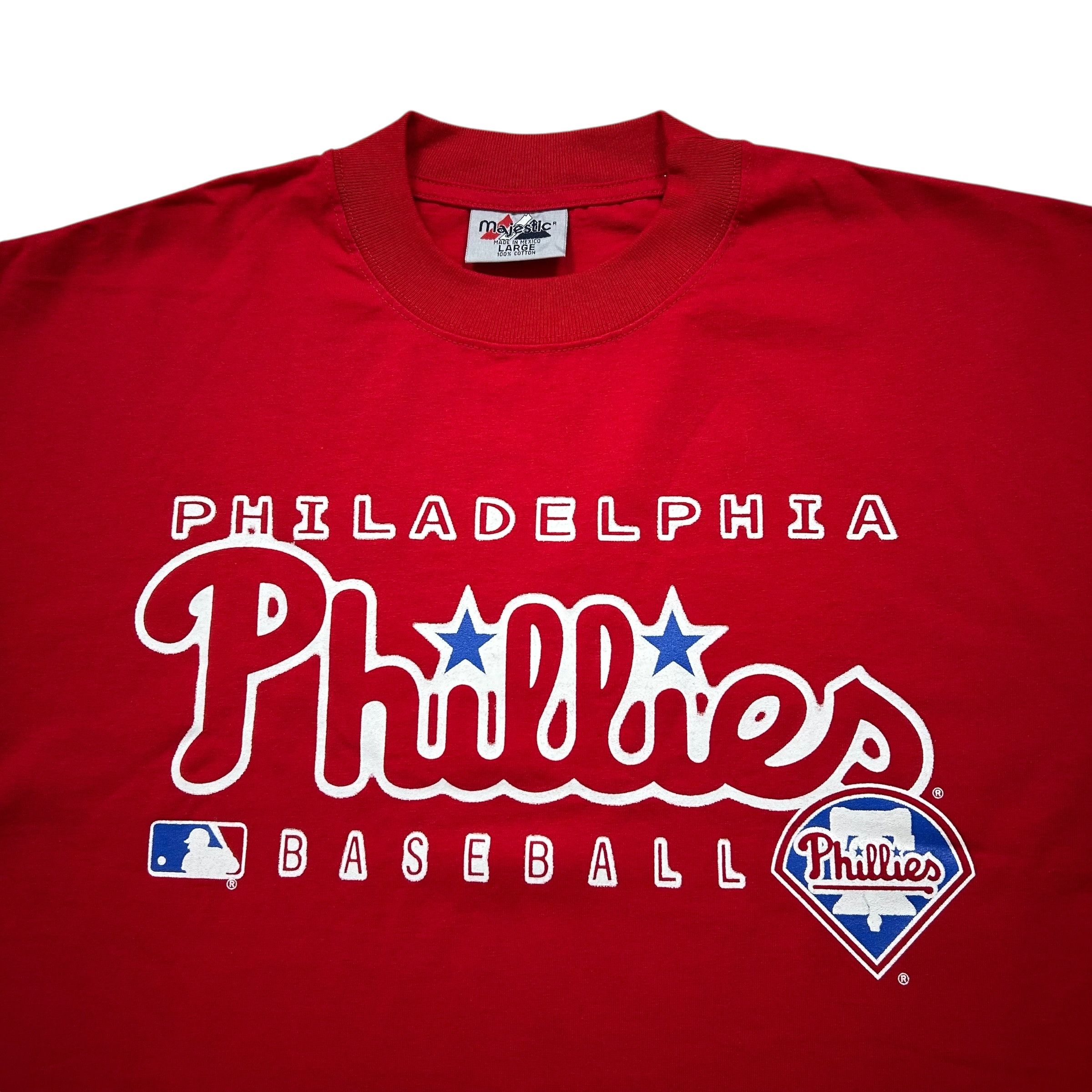 MLB VTG PHILADELPHIA PHILLIES MAJESTIC AUTHENTIC T-SHIRT Size US L / EU 52-54 / 3 - 2 Thumbnail