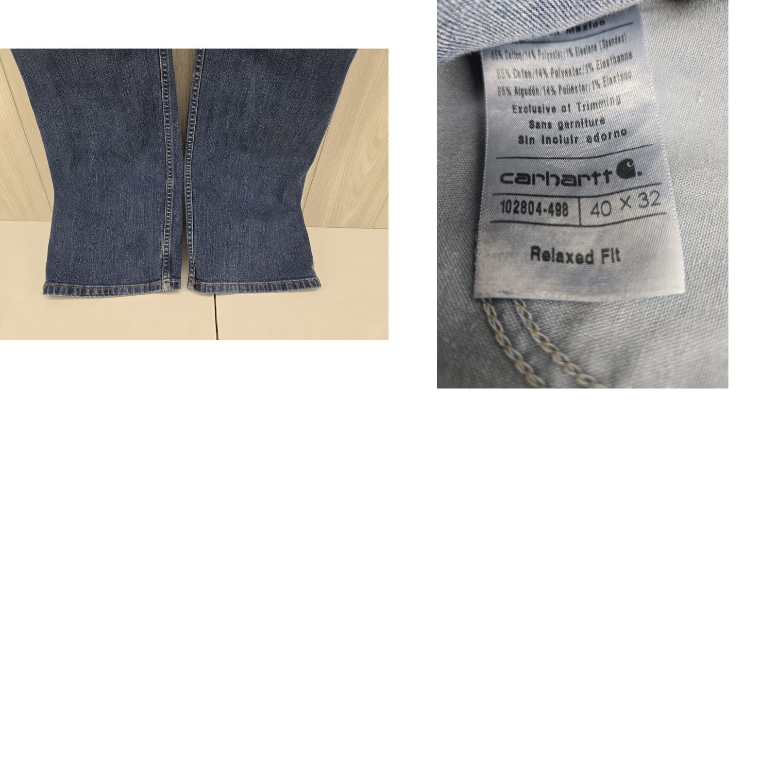 Carhartt VINTAGE Carhartt Jeans Mens 40x32 Blue Denim Relaxed Fit Straight Leg Pants Size US 40 / EU 56 - 8 Thumbnail