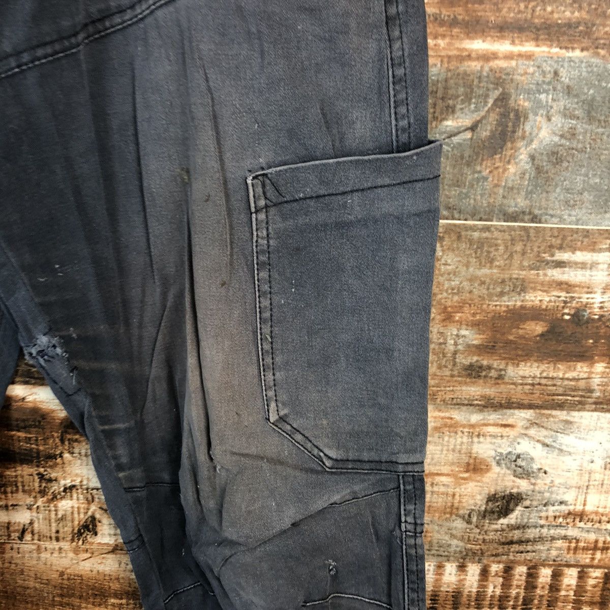 Japanese Brand DL Japanese Brand Dark Blue Cargo Multipocket Pants #C717 Size US 30 / EU 46 - 10 Thumbnail