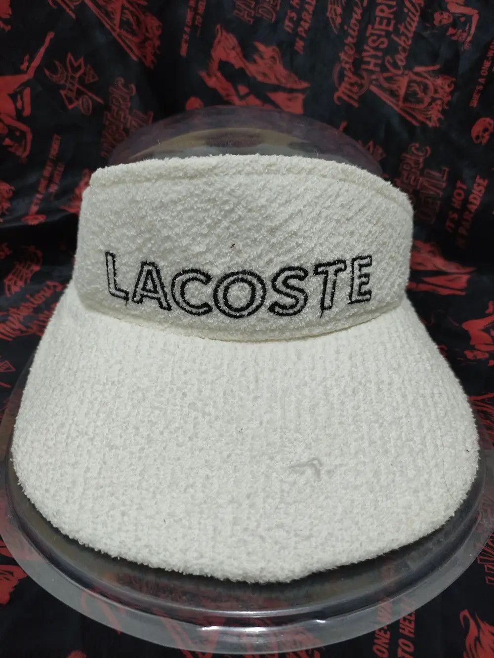 Lacoste × Vintage LACOSTE SPELLOUT VINTAGE VISOR CAP GOLF STYLE Size ONE SIZE - 2 Thumbnail