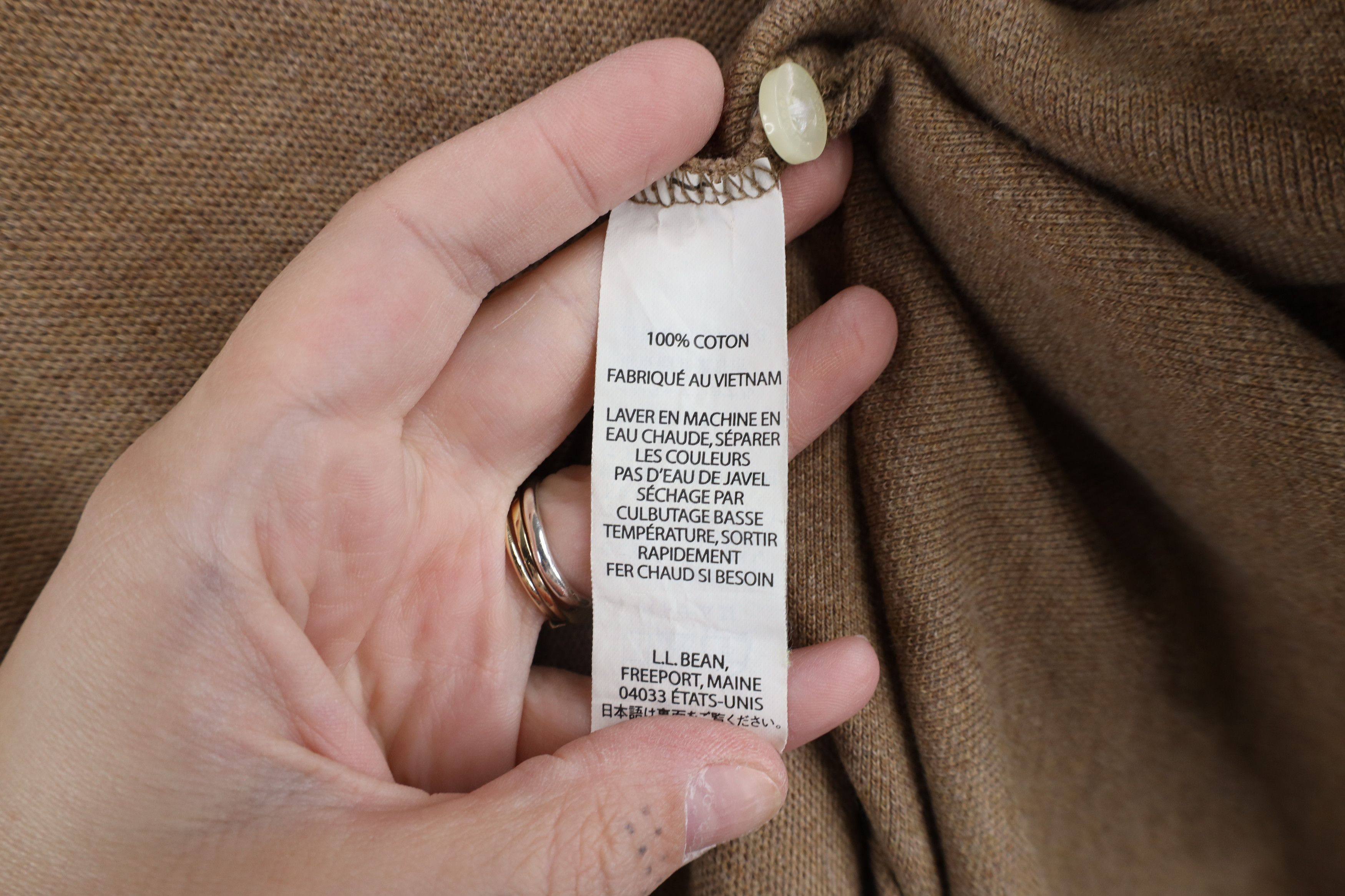 L.L. Bean × Vintage Vintage LL Bean Blank Pique Cotton Collared Polo Shirt Brown Size US XL / EU 56 / 4 - 6 Thumbnail