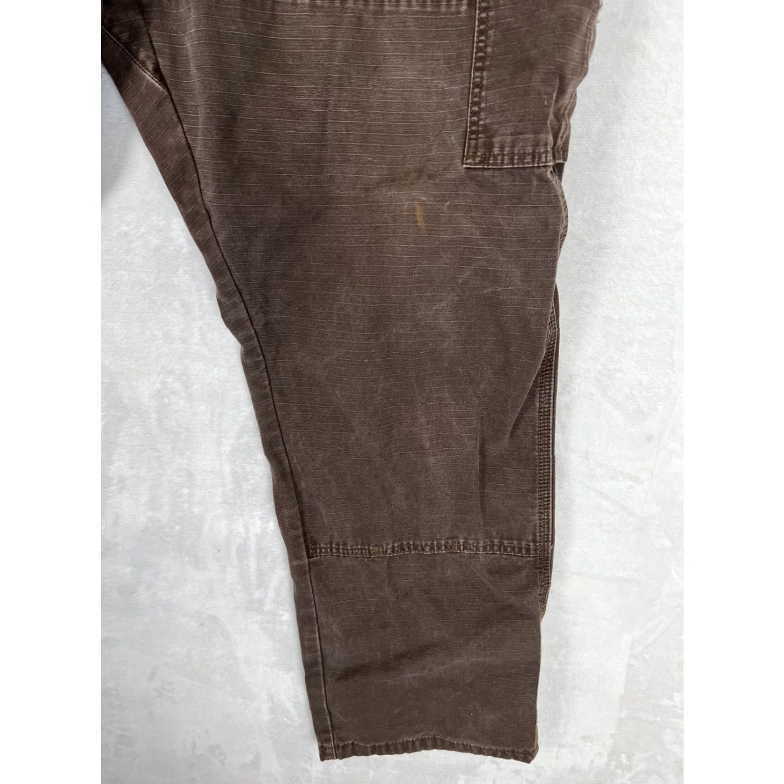 Wrangler Wrangler RIGGS Workwear Cargo Pants Brown 42x32 Cotton Canvas Relaxed Straight 90s Grunge Logo Mens Pants Size US 42 / EU 58 - 5 Thumbnail