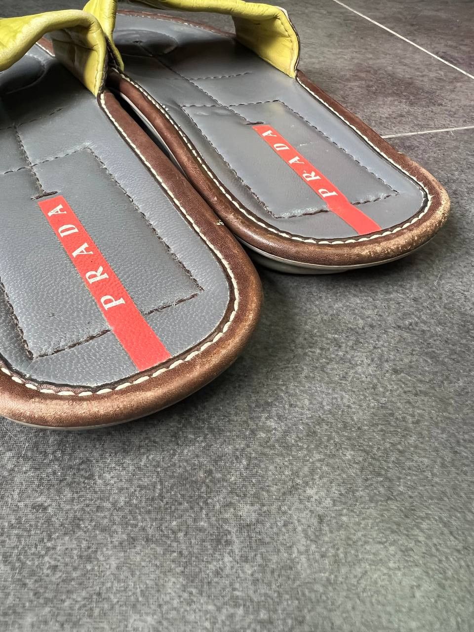 Prada Vintage Prada Sport Y2K Leather Slide Size US 8 / IT 38 - 6 Thumbnail