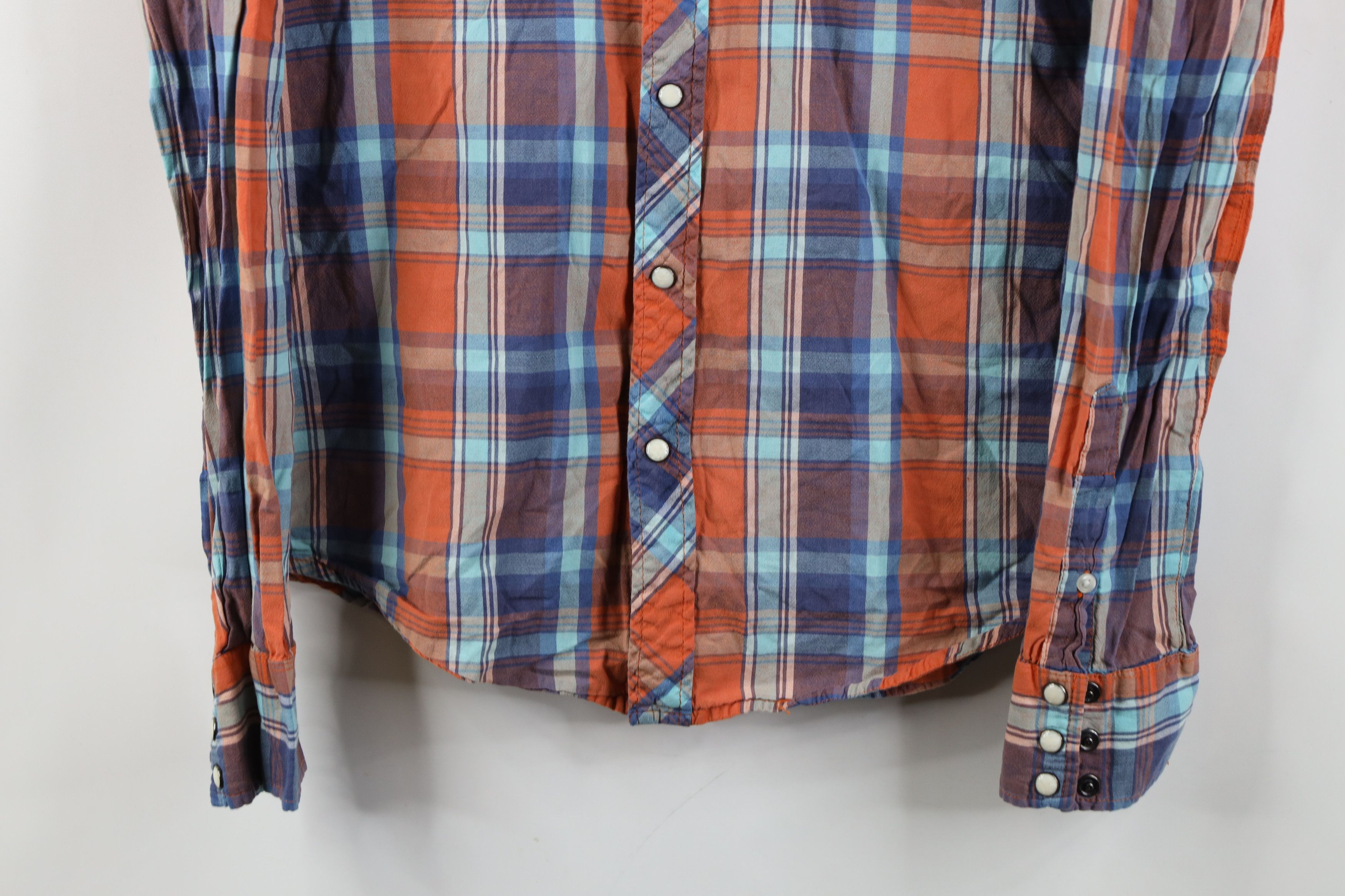 Salt Valley Vintage Salt Valley Western Madras Plaid Snap Button Shirt Size US M / EU 48-50 / 2 - 3 Thumbnail