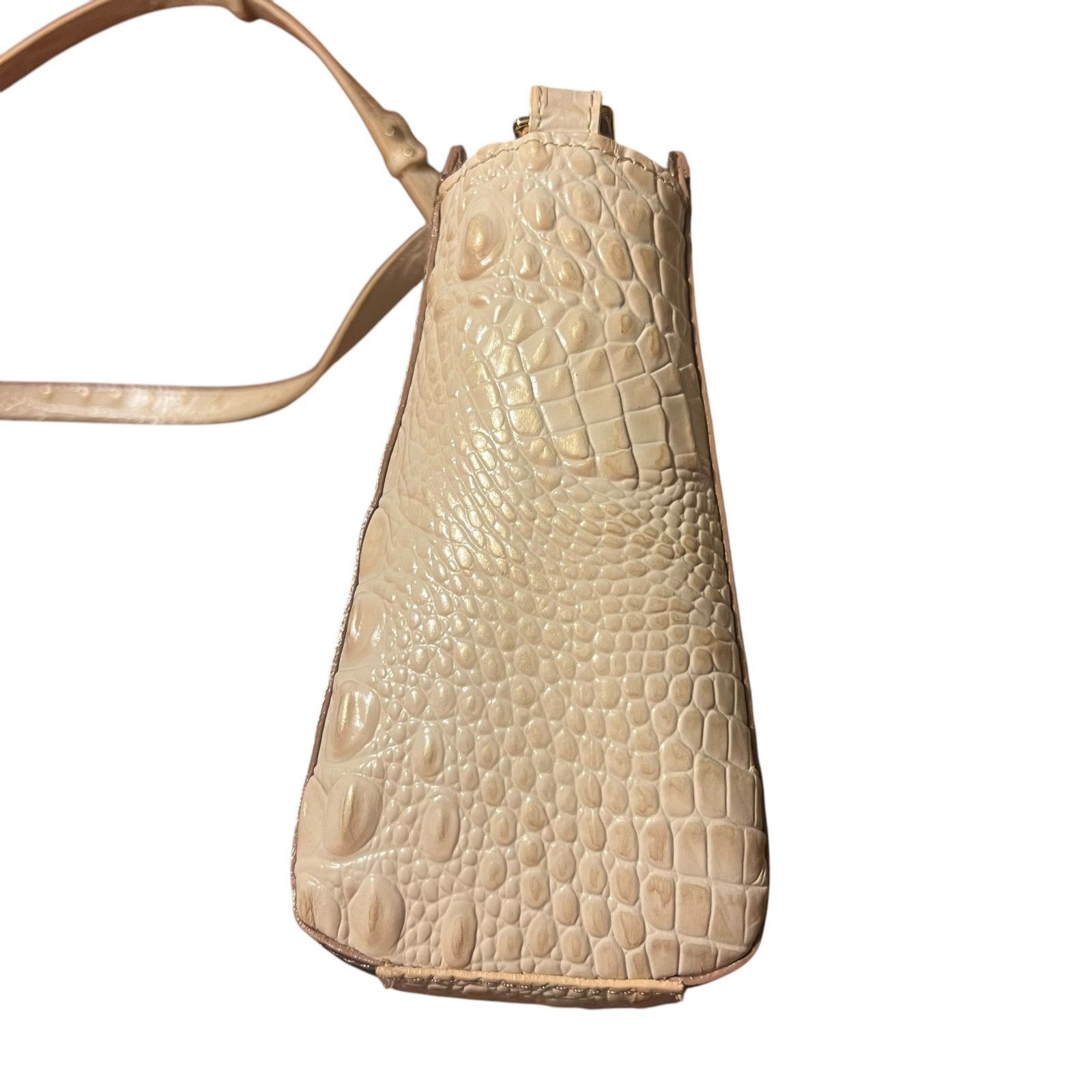 BRAHMIN Brahmin Carrie Crossbody Bag Sunglow Dakota Ivory Retired Size ONE SIZE - 4 Thumbnail