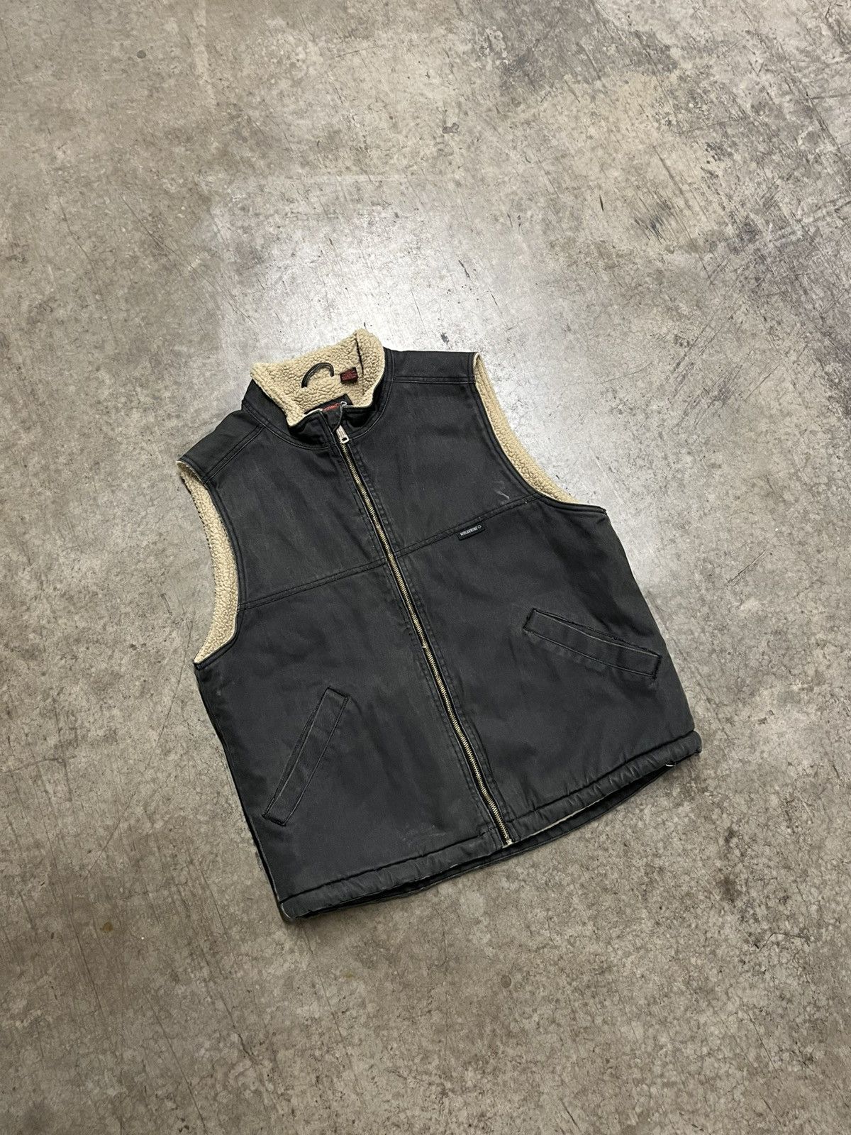 Carhartt × Vintage Carhartt style Sherpa lined workwear vest faded hype rare Size US L / EU 52-54 / 3 - 1 Thumbnail