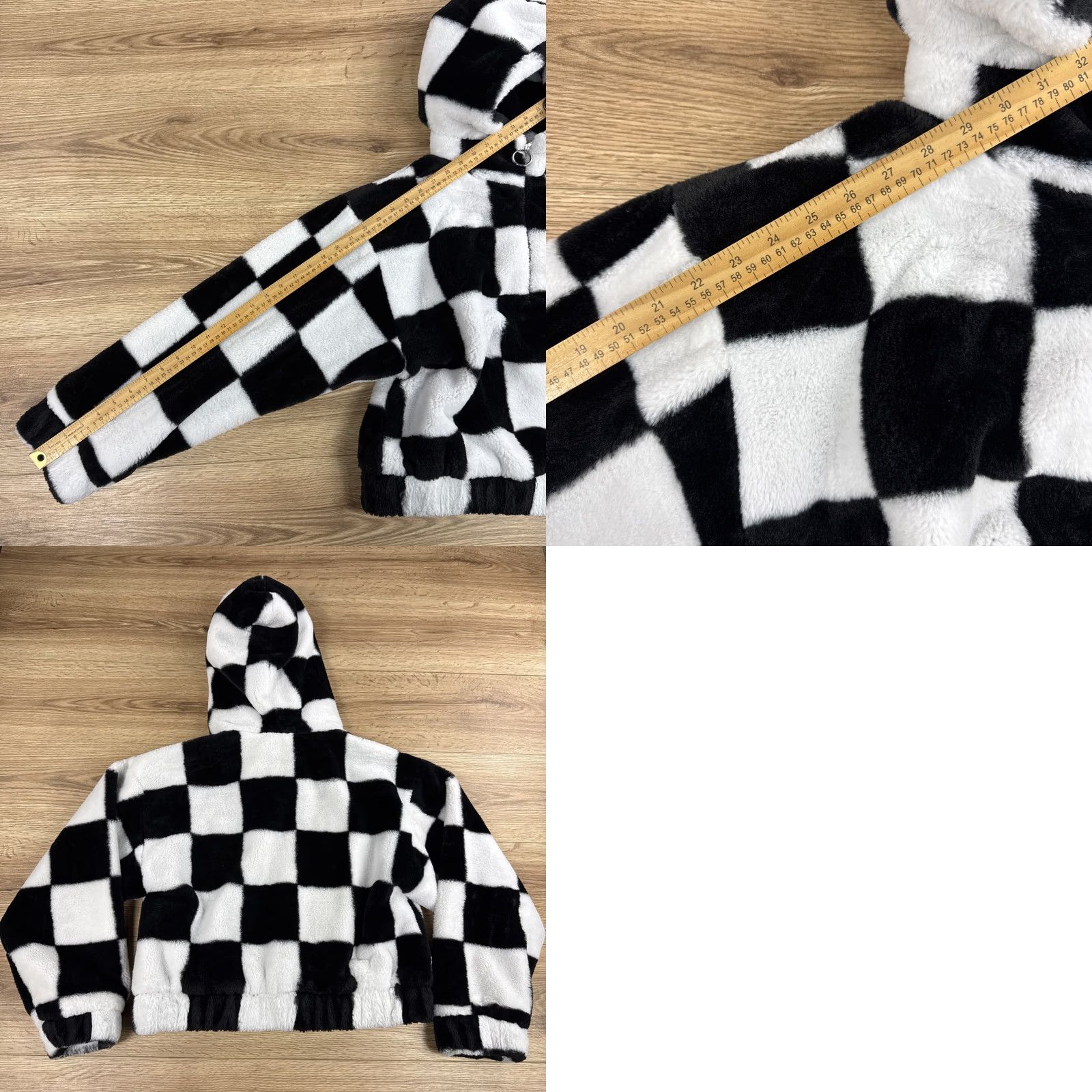 Forever 21 FOREVER 21 Coat Hoodie Faux Fur Lined Zip Pocket Mid-Length Winter White L Size L / US 10 / IT 46 - 8 Thumbnail