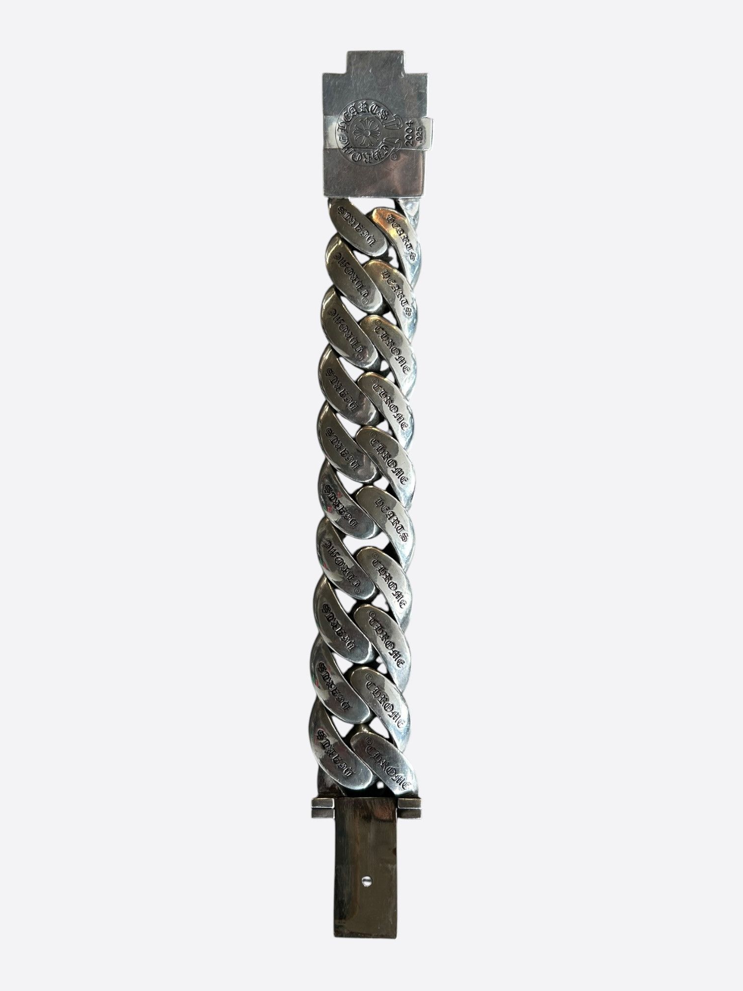 Chrome Hearts Chrome Hearts Silver Plus Cross XL Cuban Bracelet Size ONE SIZE - 4 Thumbnail