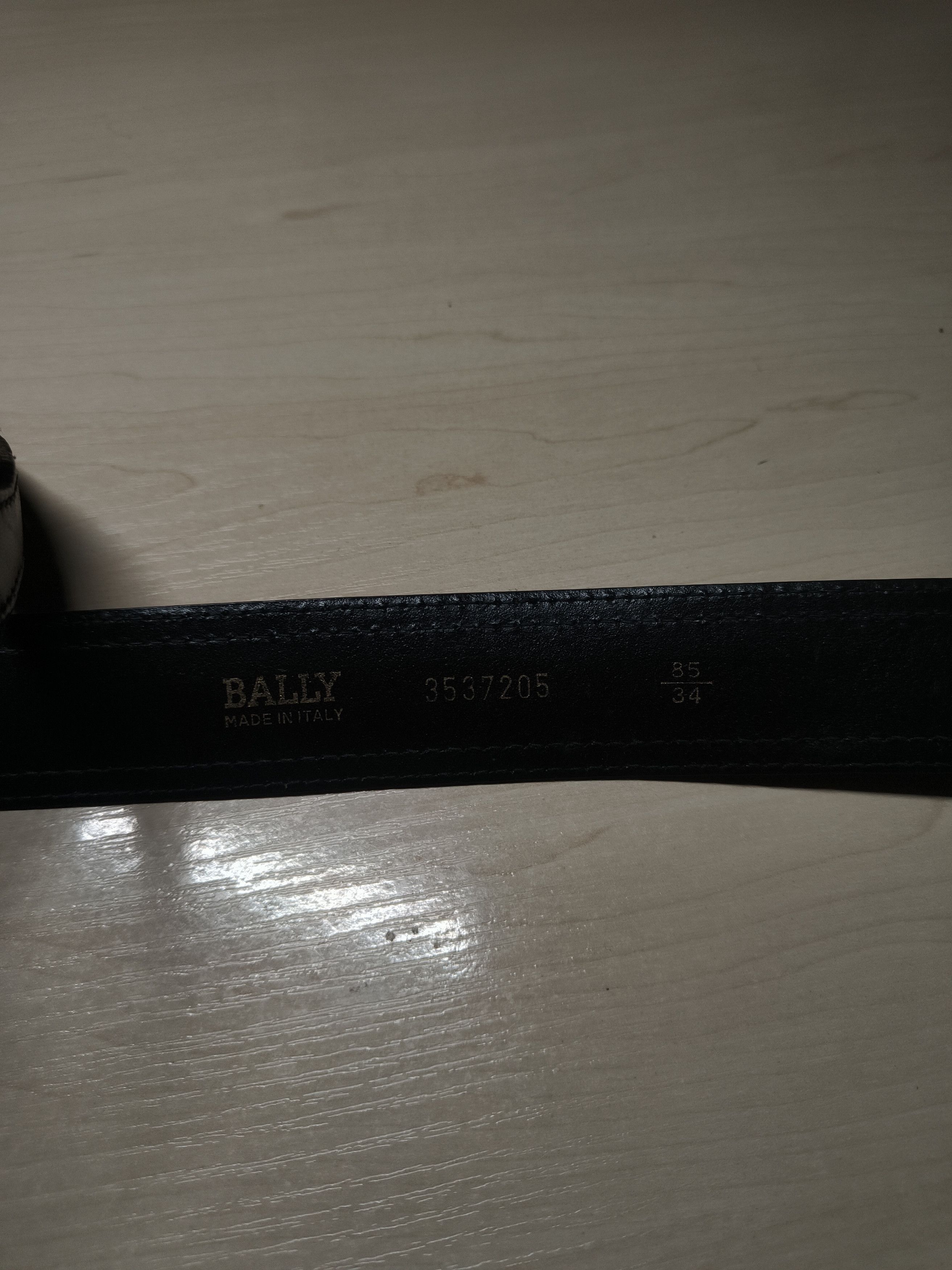 Bally Bally Vintage Authentic Black Leather Belt Size ONE SIZE - 4 Thumbnail